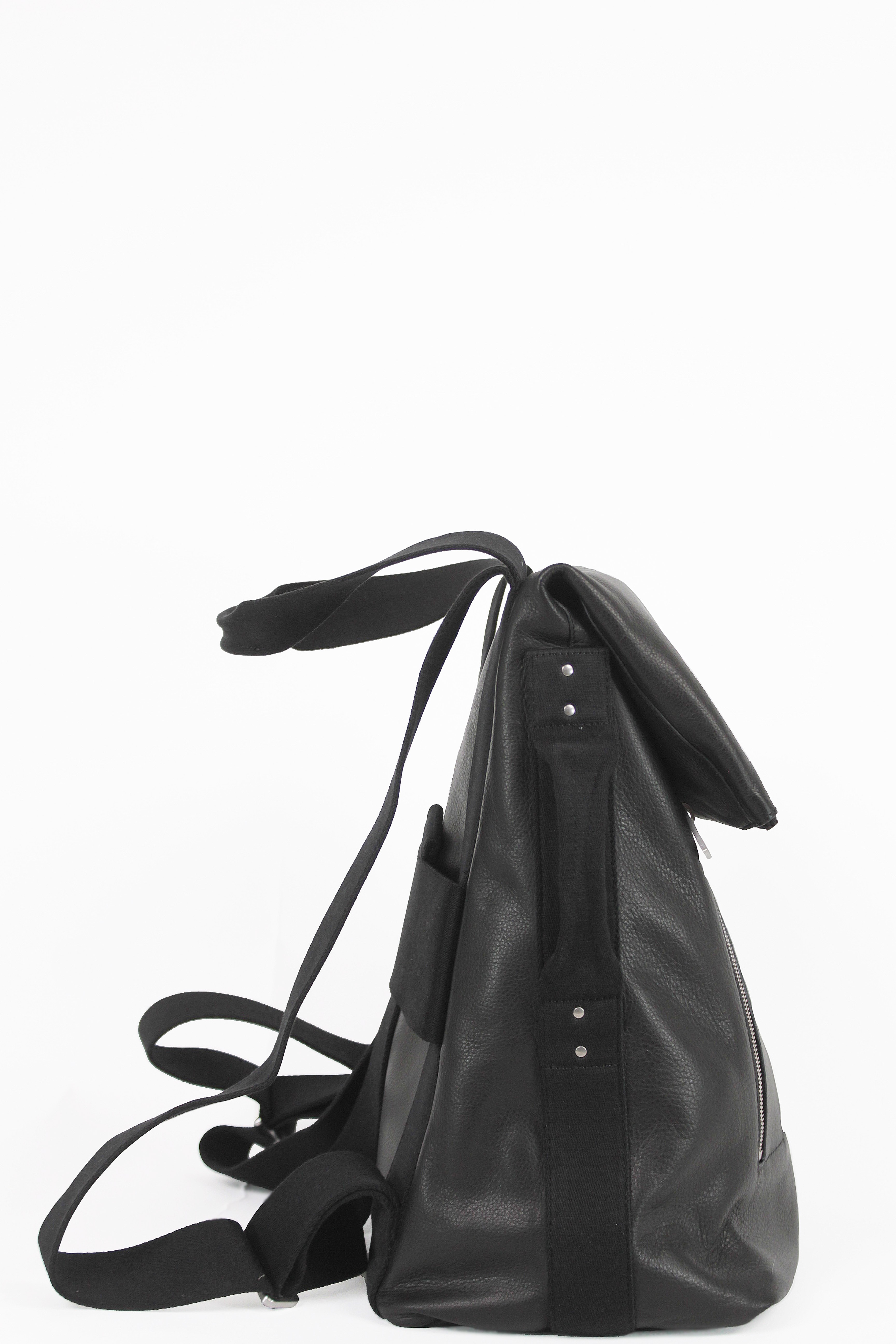 Rick Owens Backpacks Cargo Leather Backpack