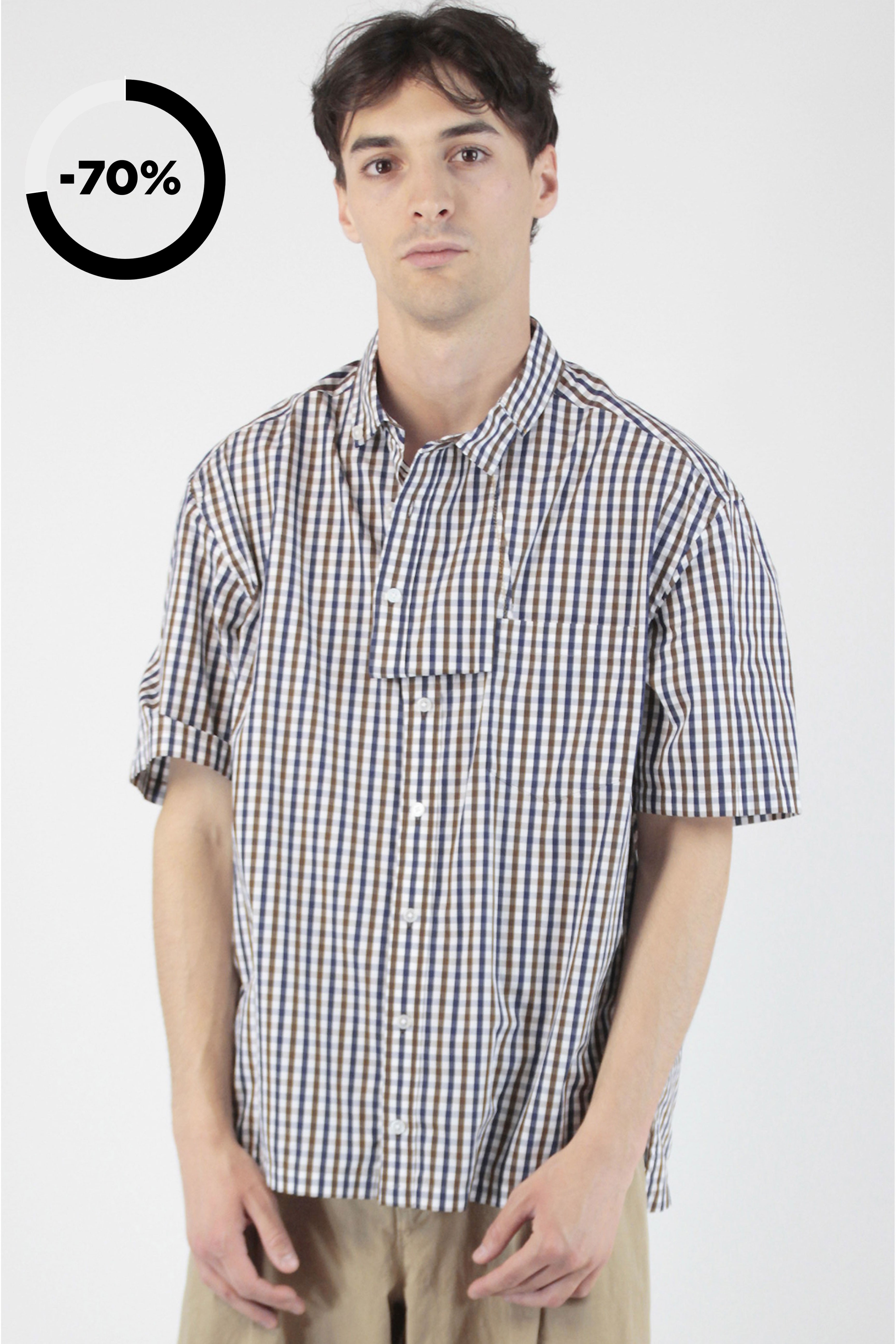 Kolor Shirts Check Short Shirt