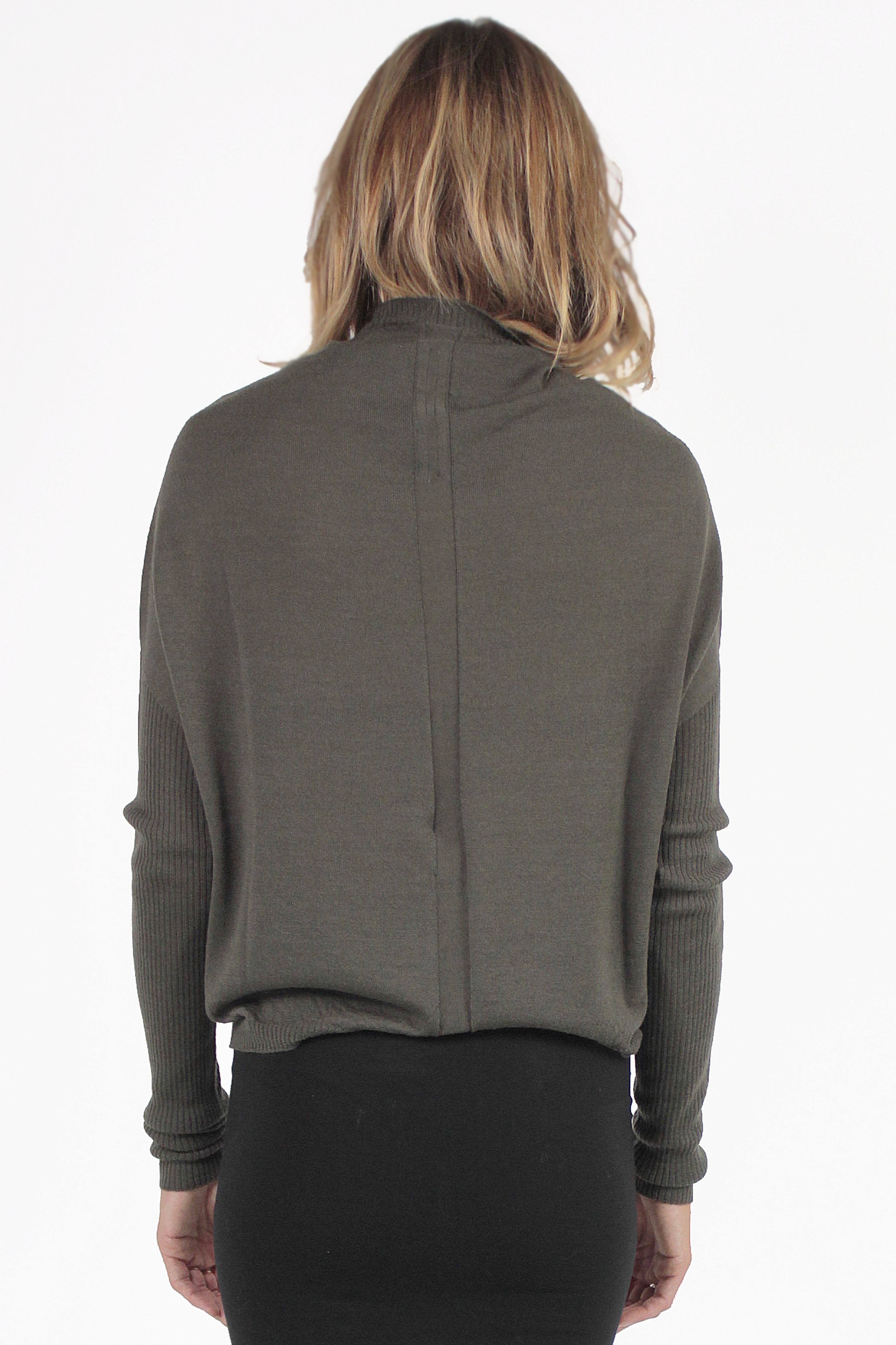 Rick Owens CHANDAILS Crater Cropped Sweater