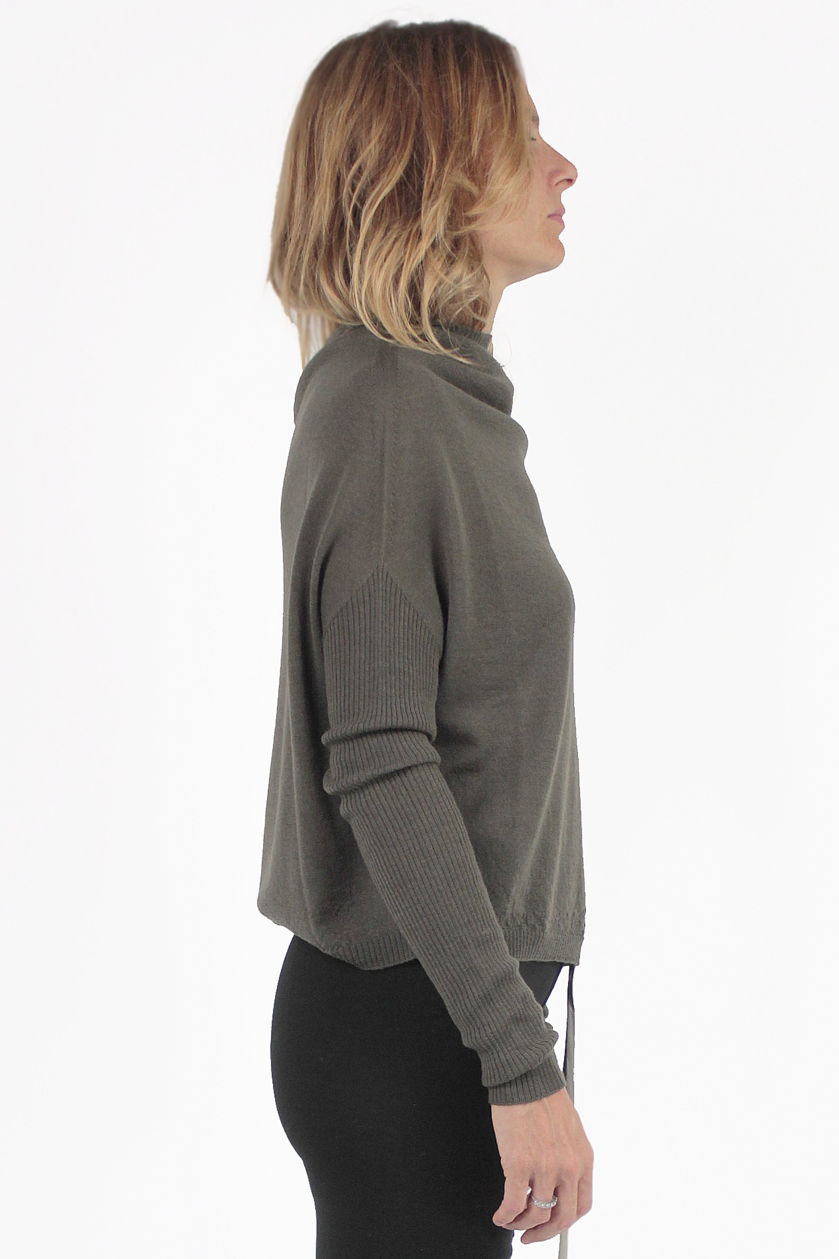 Rick Owens CHANDAILS Crater Cropped Sweater