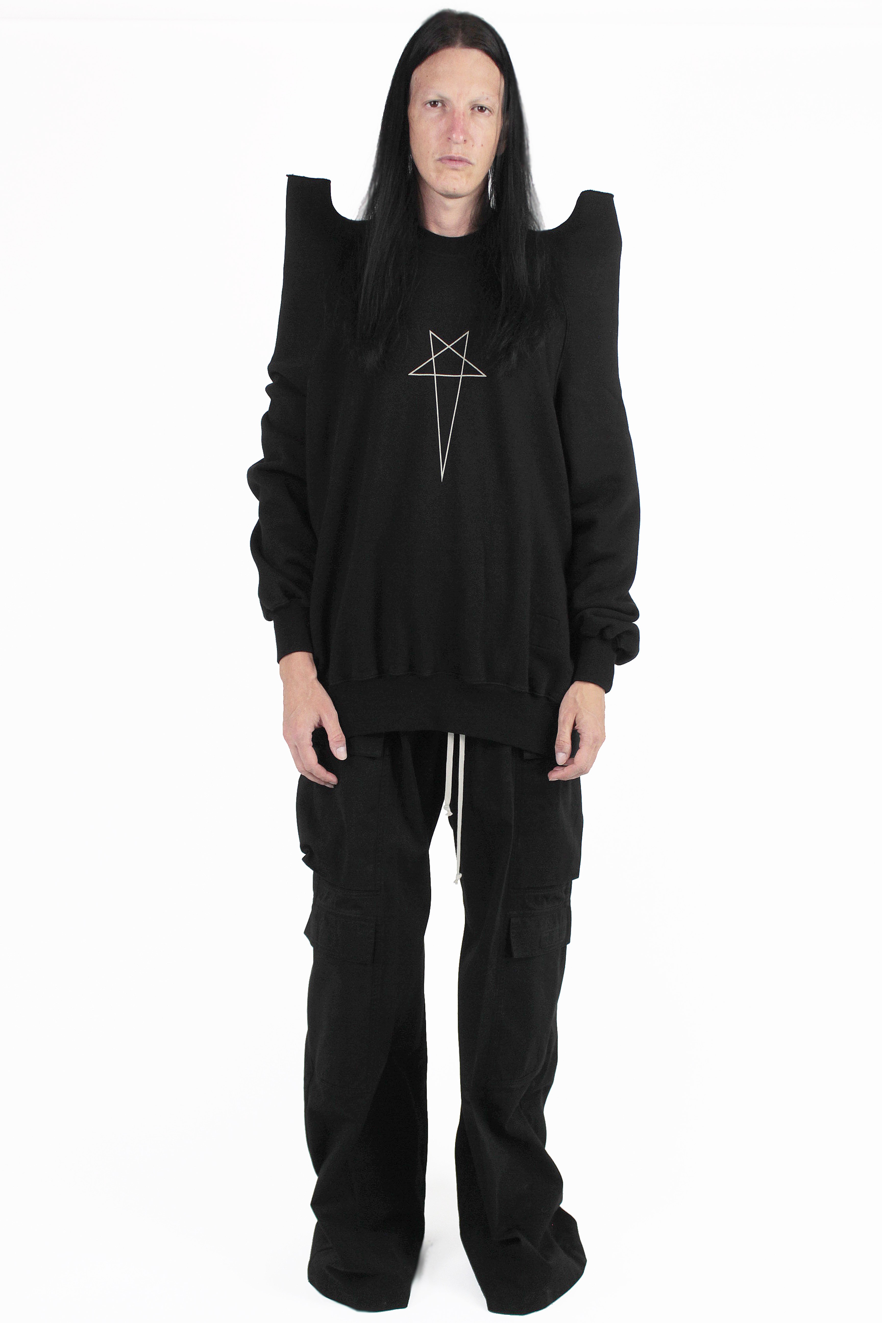 Rick Owens 바지 Tec Pentagram Sweater