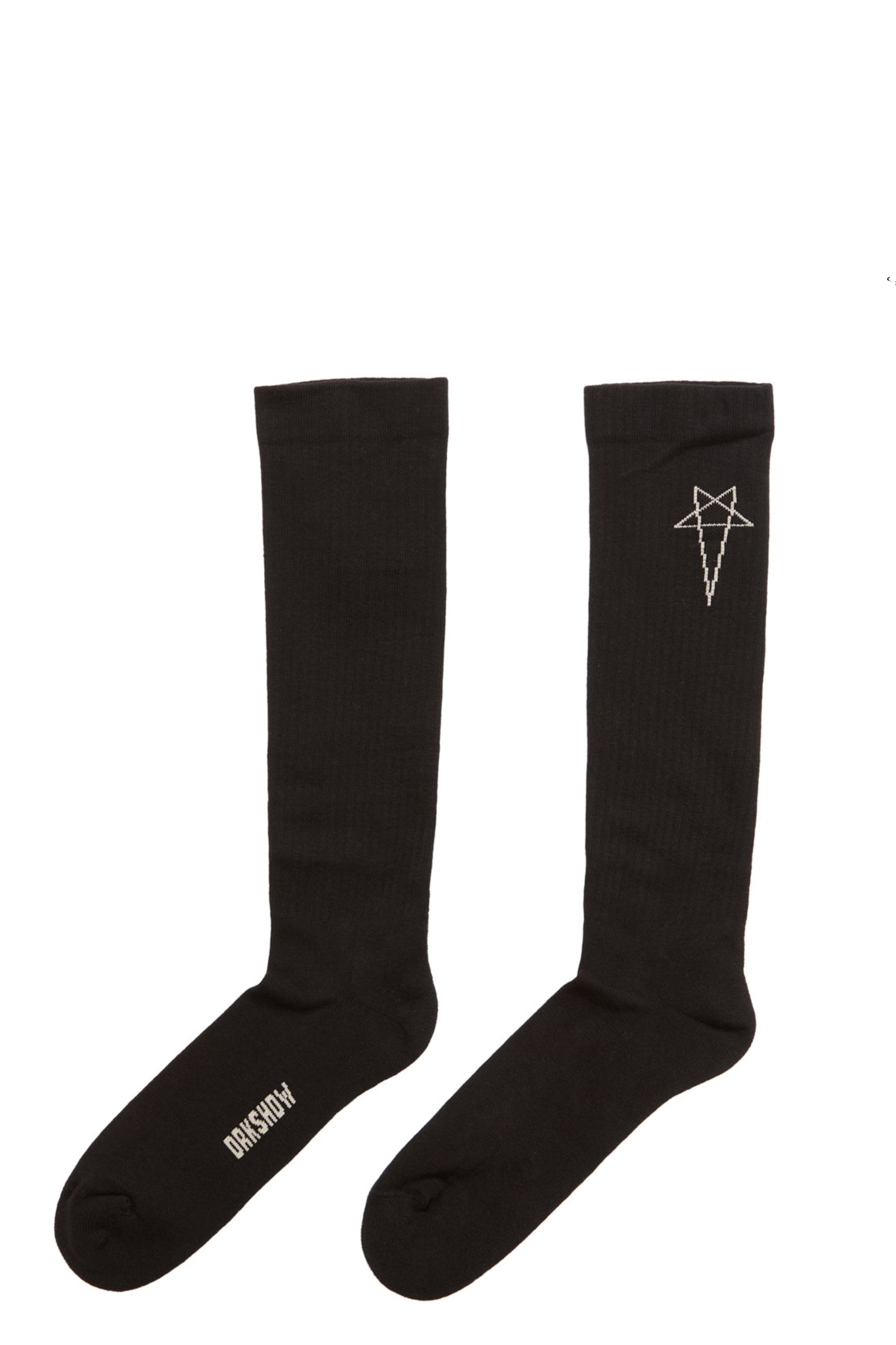 Rick Owens Chaussettes Pentagram Knee H Socks