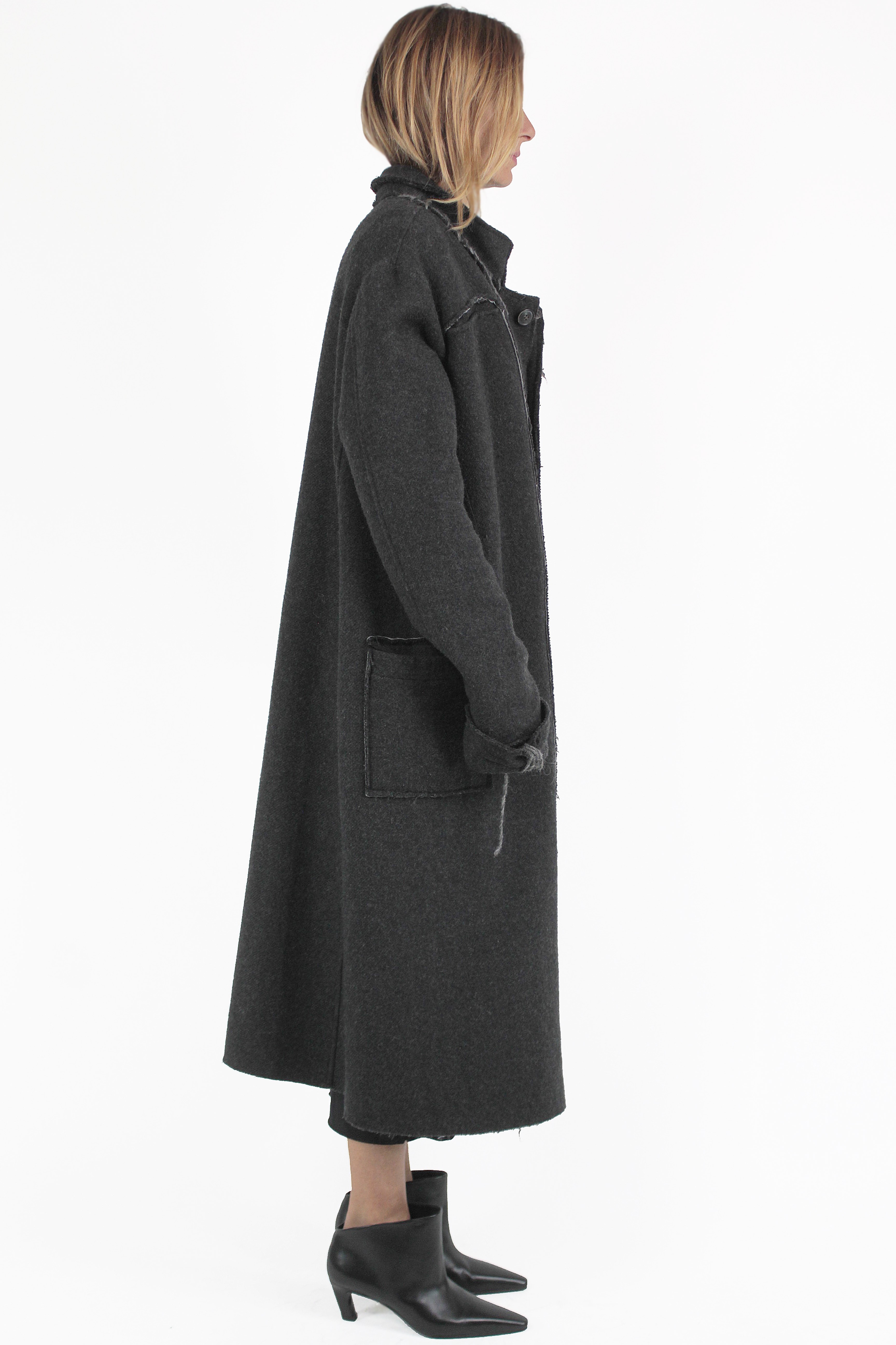 UN-NAMABLE CAPPOTTI Breaking Raw Overcoat