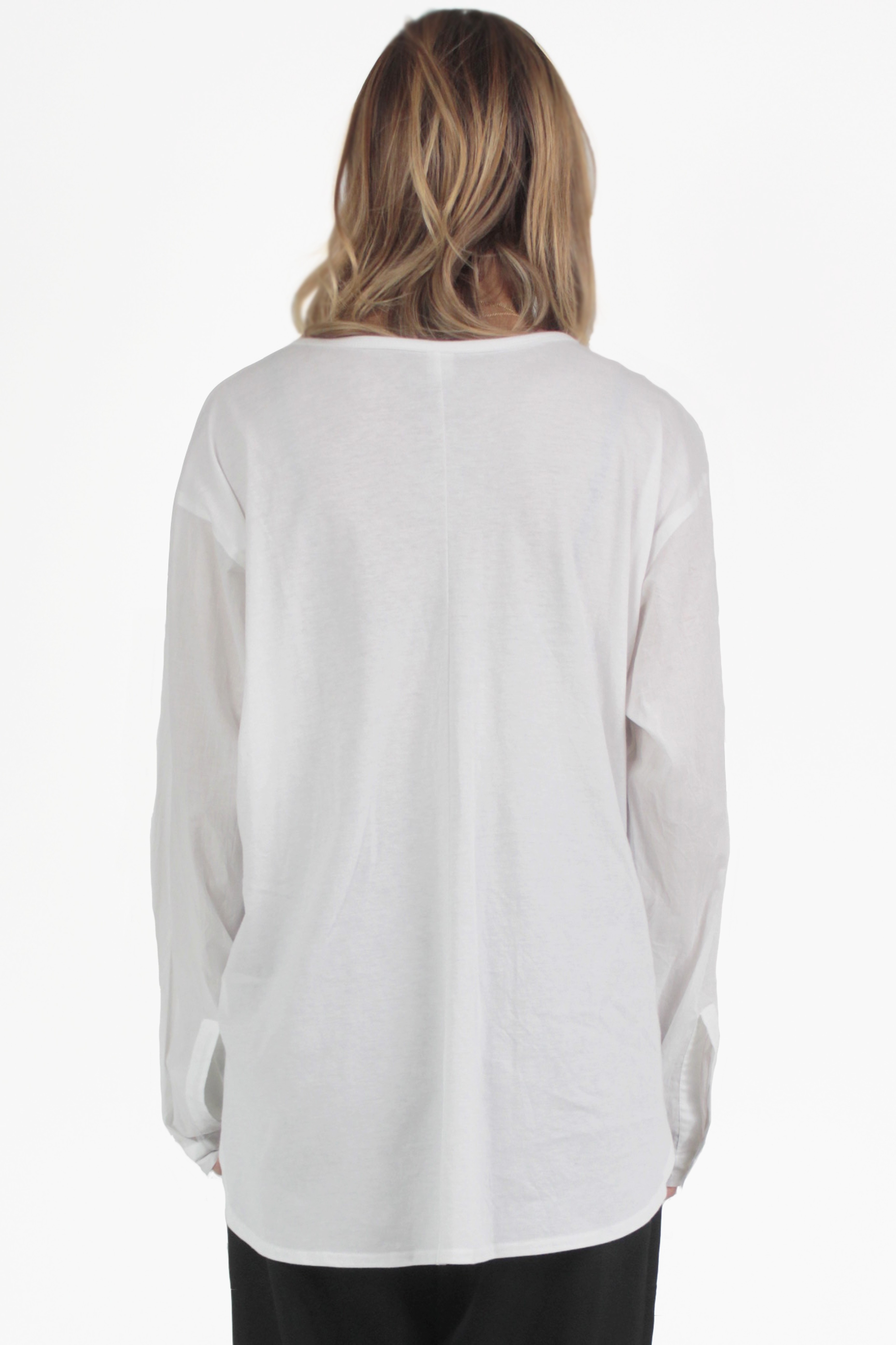 Yohji Yamamoto 셔츠 U-Cut Combination Blouse