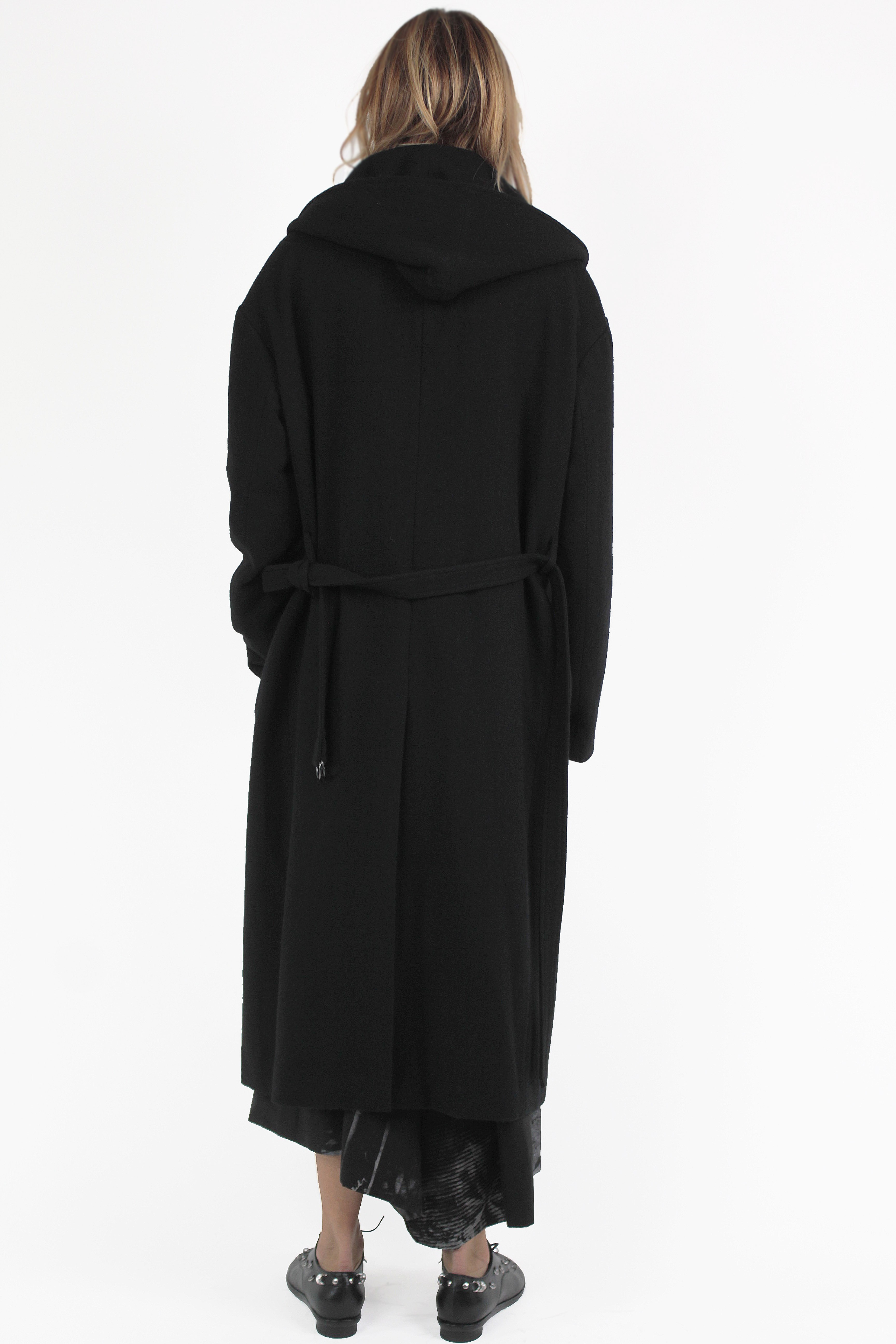 Yohji Yamamoto CAPPOTTI U-hoodie Cap Coat