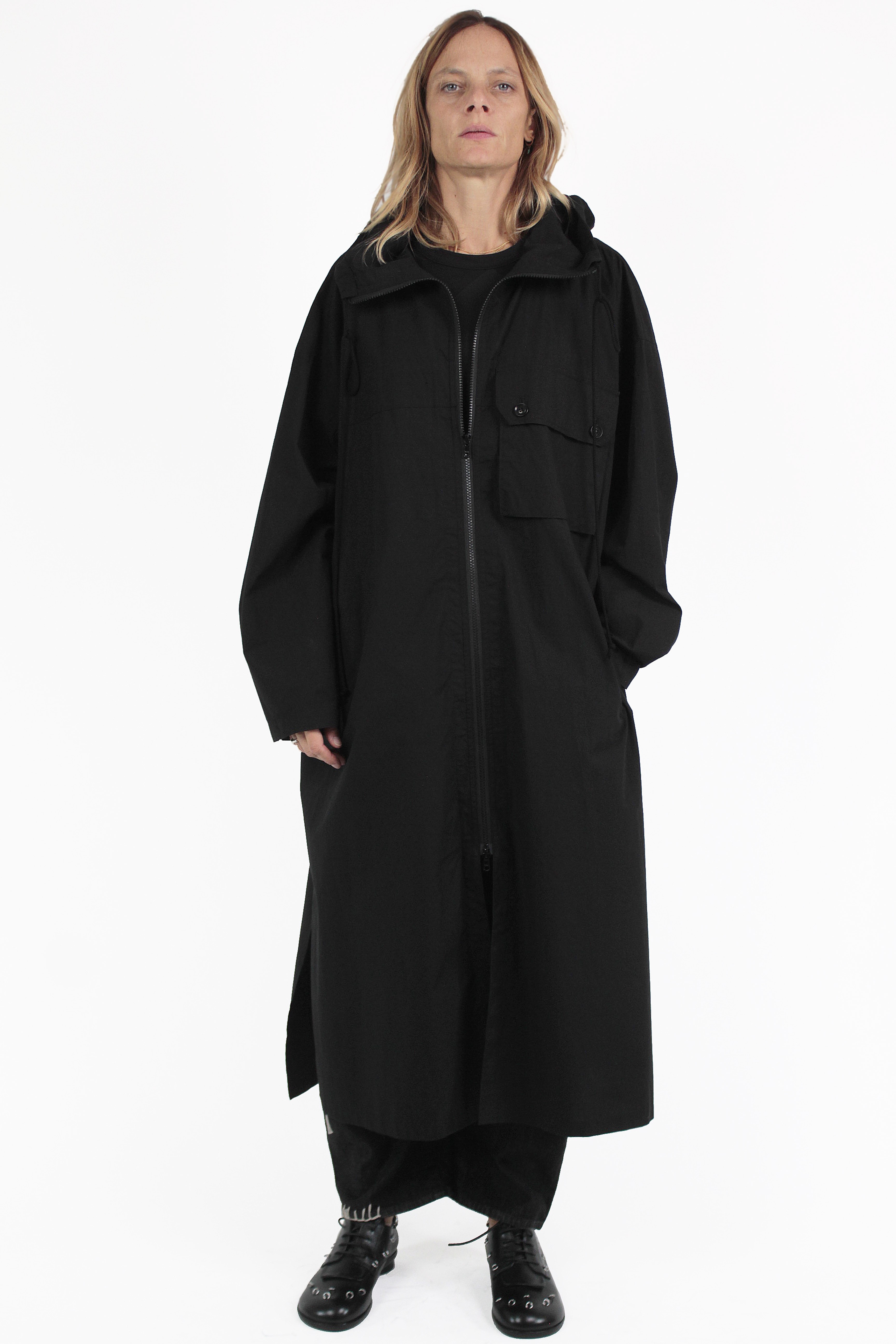 Yohji Yamamoto MANTEAUX Hoodie Long Coat