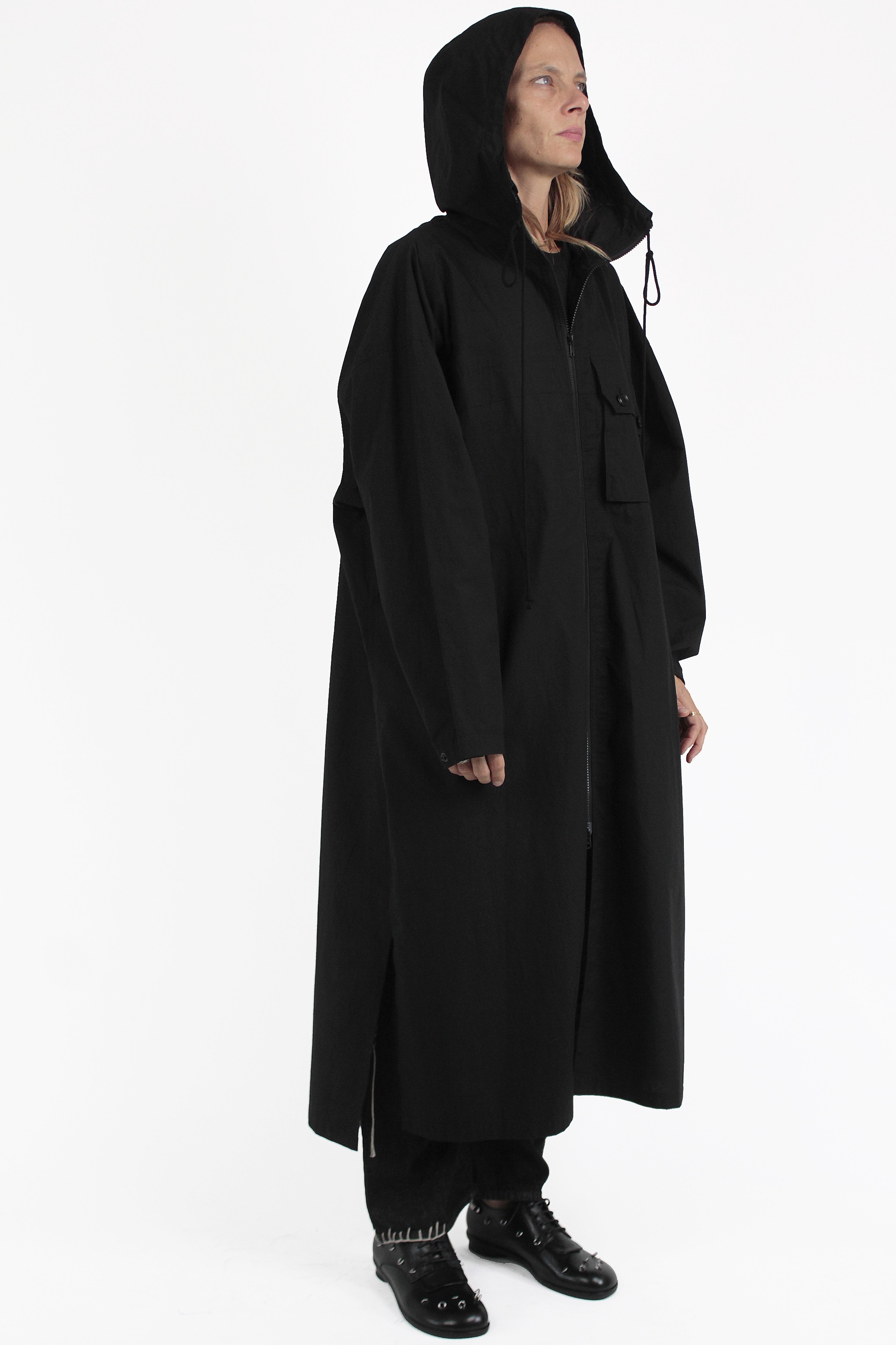 Yohji Yamamoto MANTEL Hoodie Long Coat