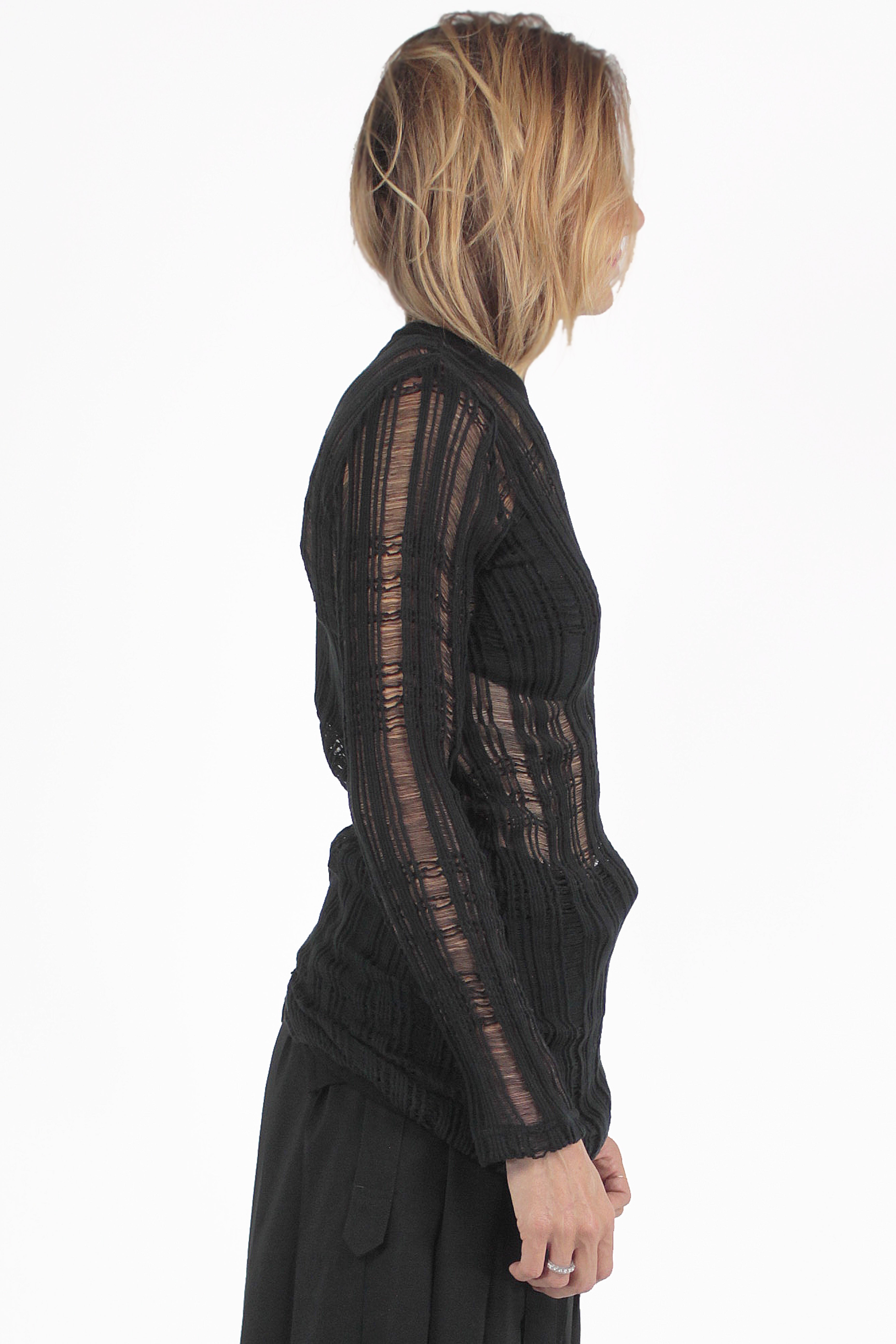 Yohji Yamamoto CHANDAILS Hem Crunched Sweater