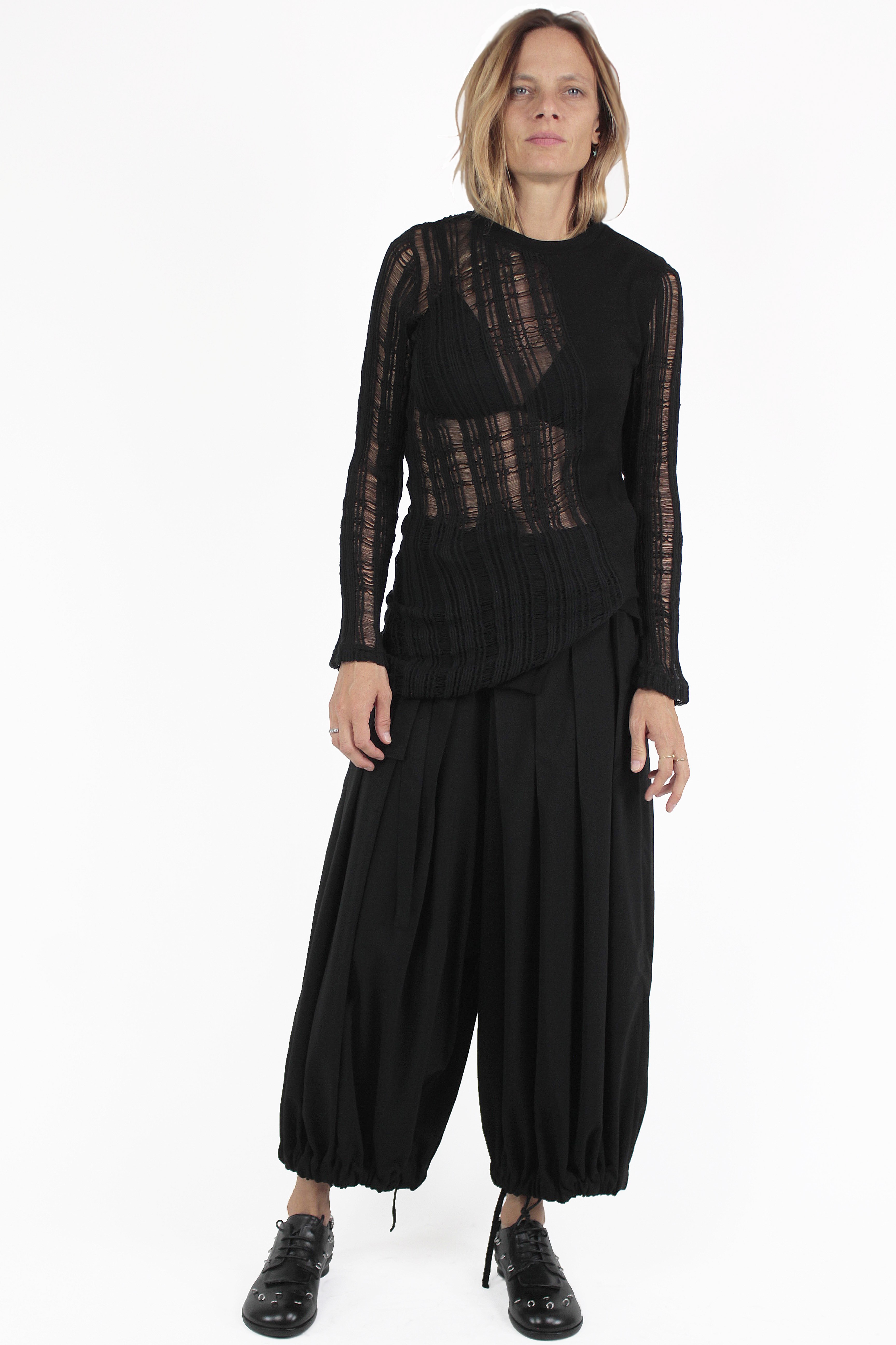 Yohji Yamamoto PULLOVER Hem Crunched Sweater