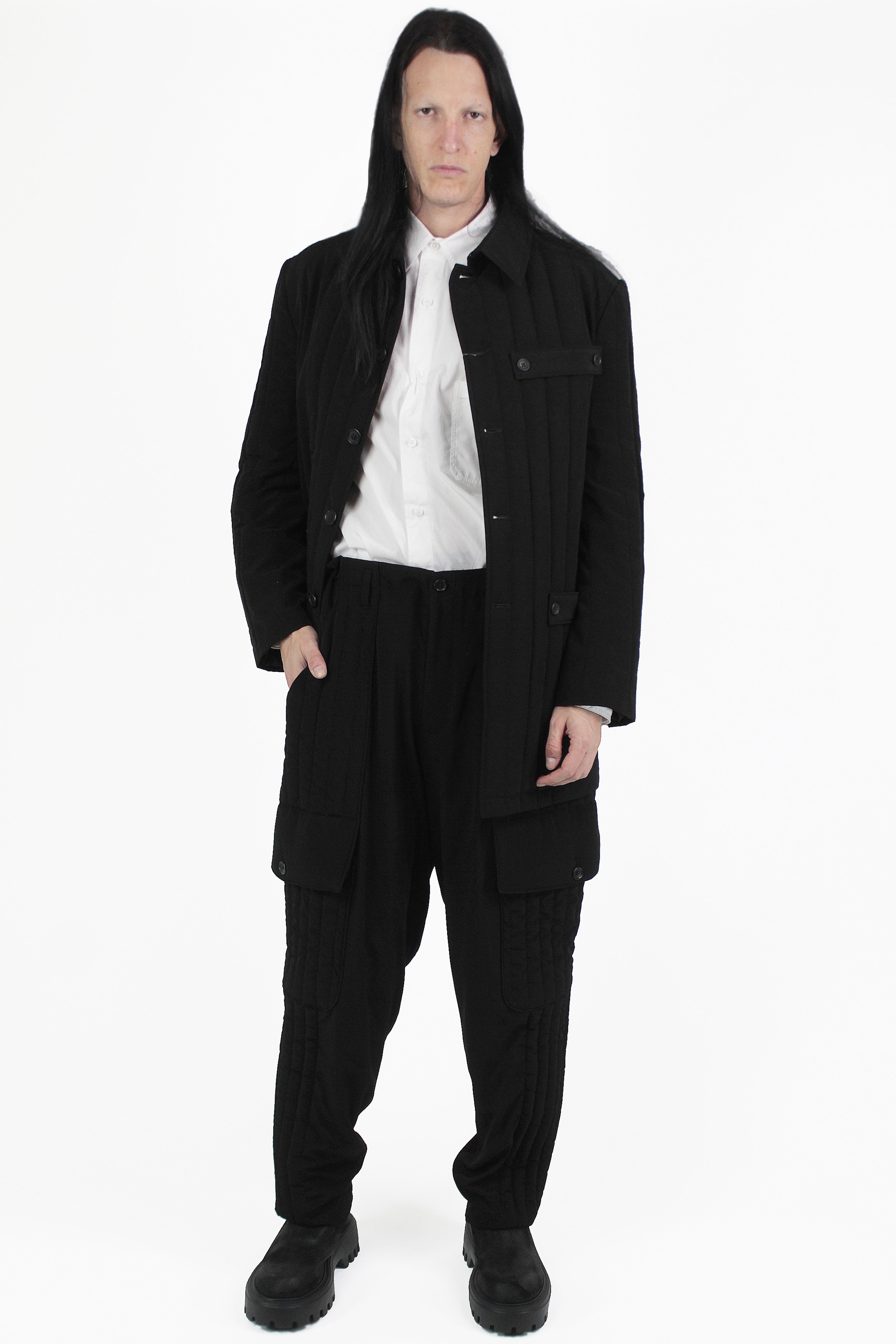 Yohji Yamamoto Vestes Detail Padded Jacket