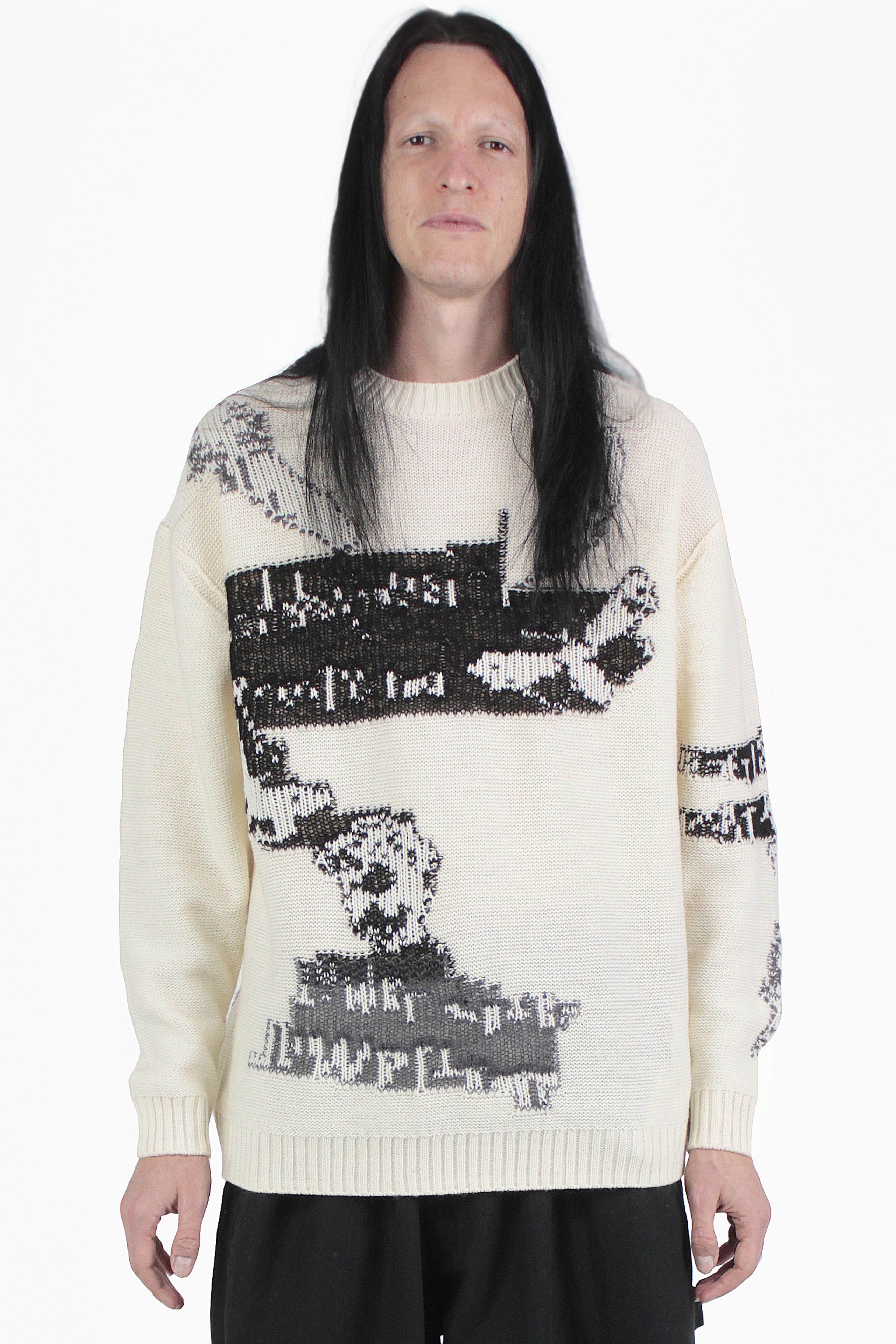 Yohji Yamamoto Maglie Reversible Intarsia Knit