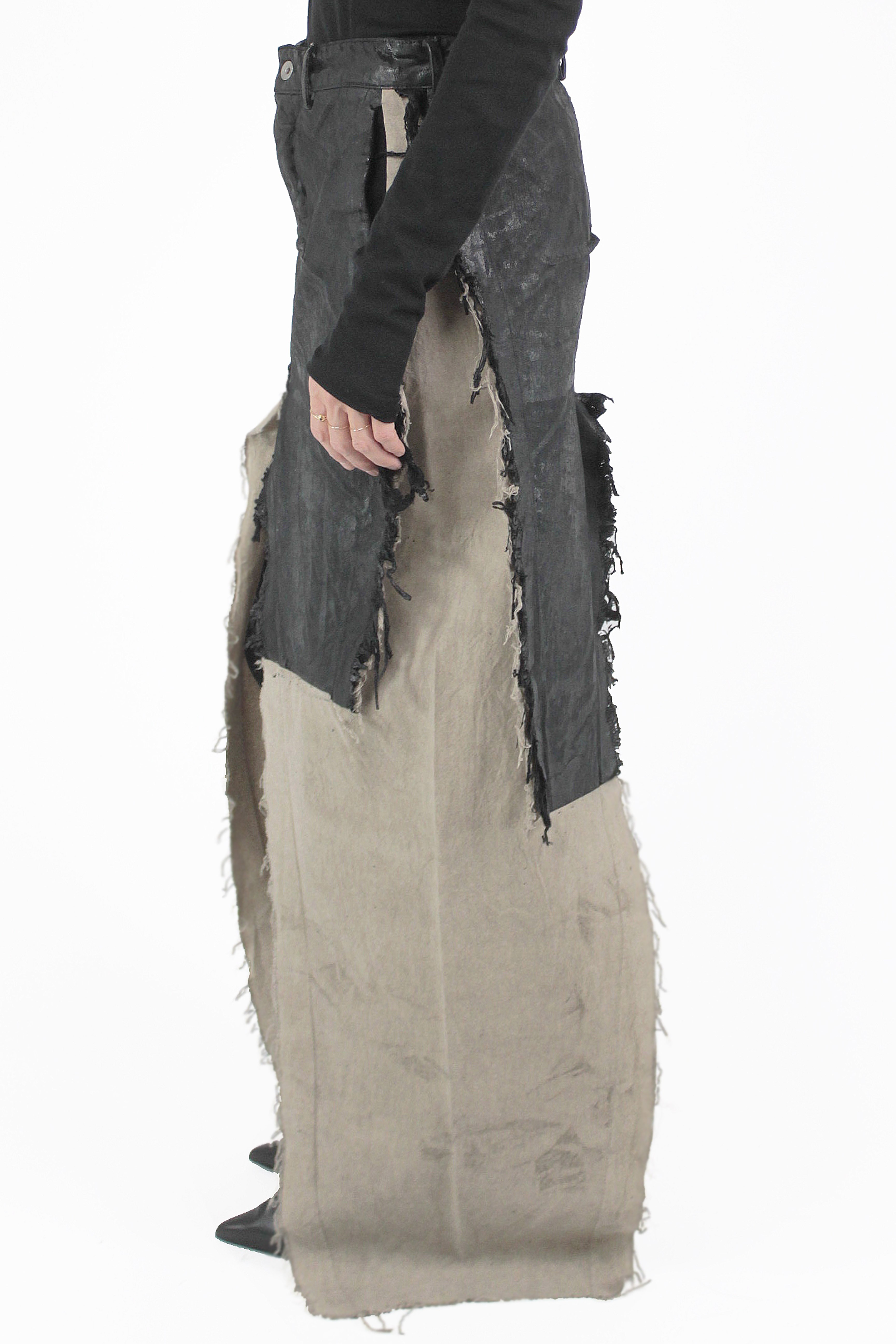 Rick Owens JUPES Sliced Denim Skirt