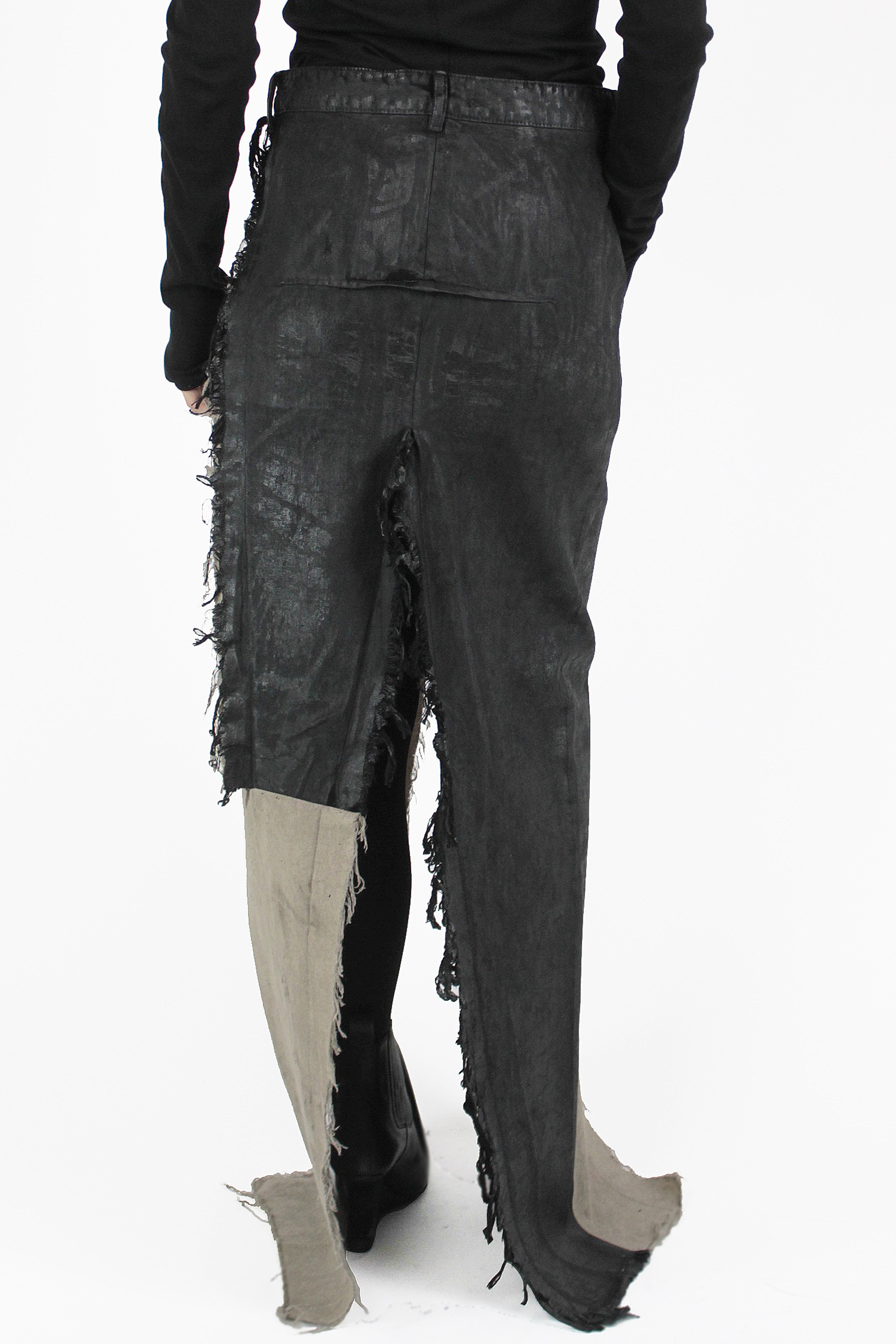 Rick Owens JUPES Sliced Denim Skirt