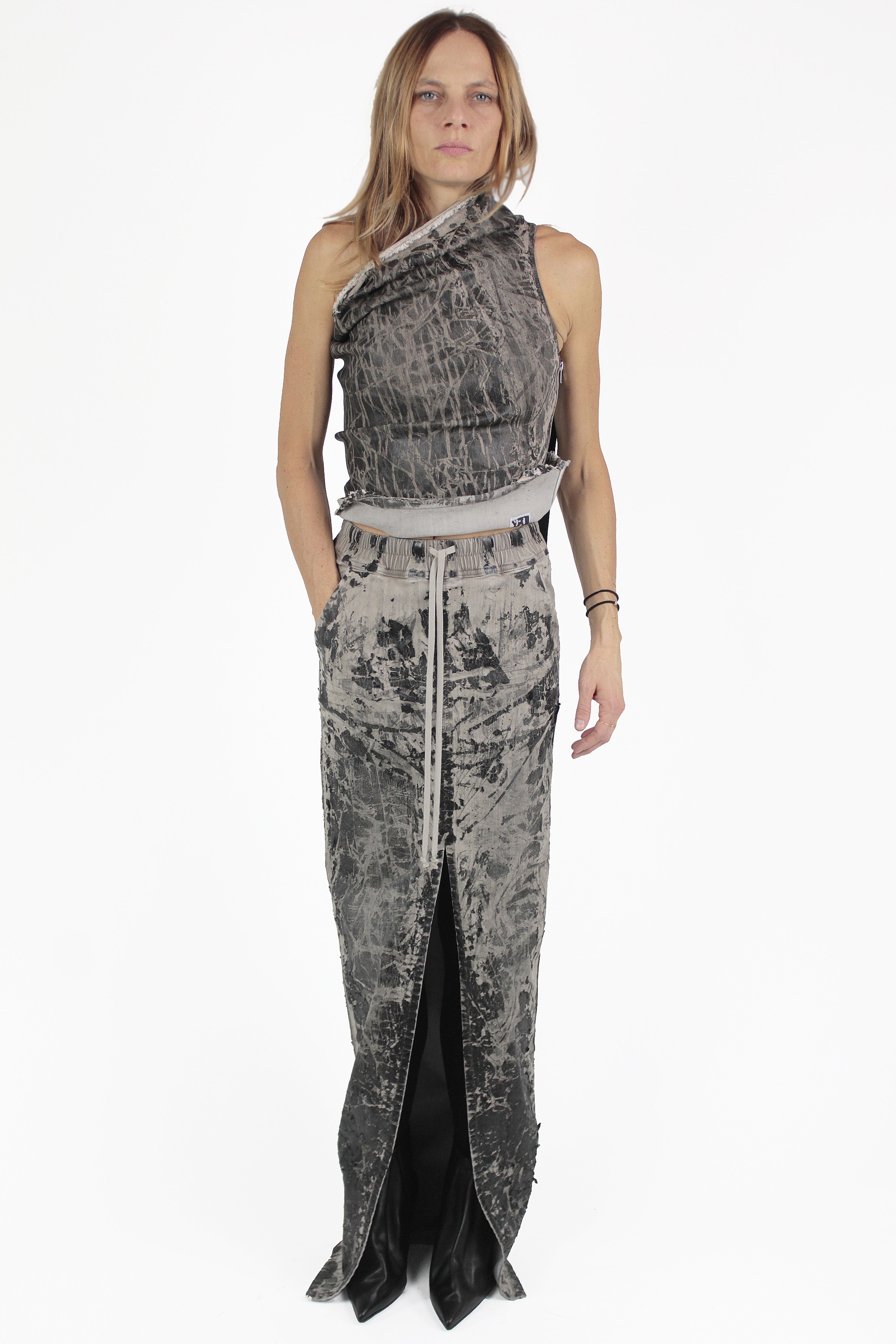 Rick Owens GONNE Pillar Denim D Skirt