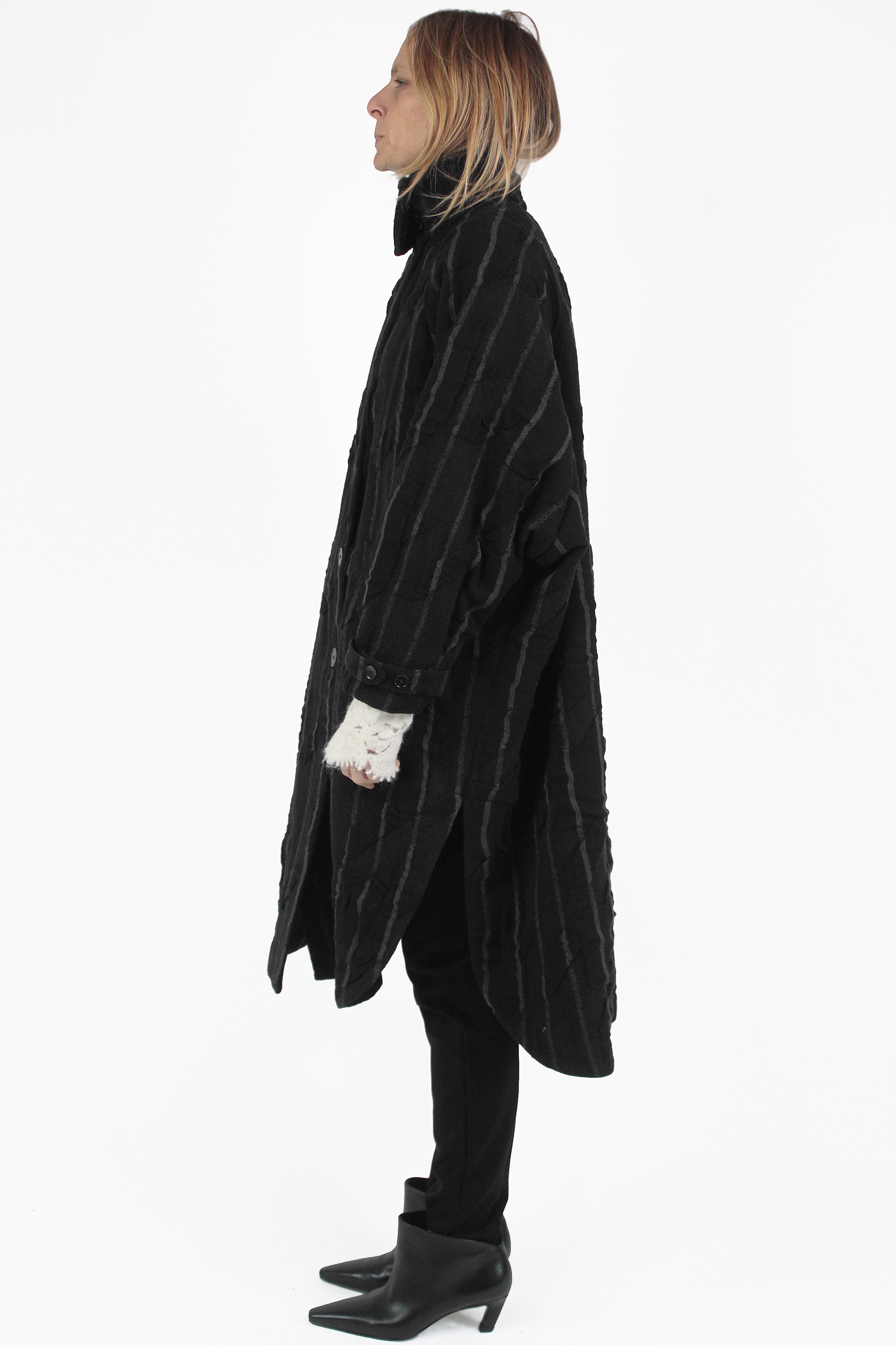 High MANTEAUX Hurdle Stripe Coat 2
