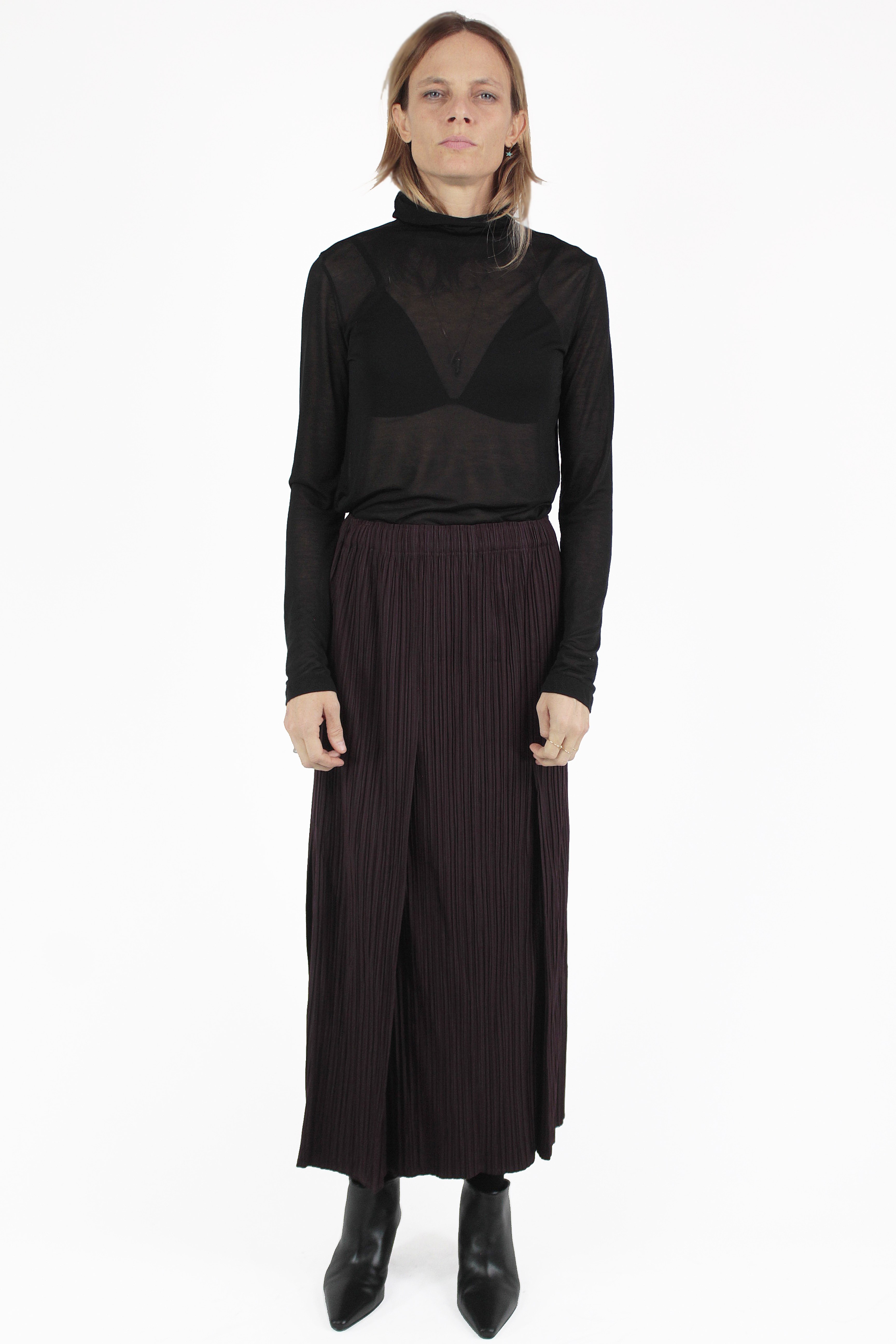 Gongding Design JUPES Pleated Maxi B Skirt