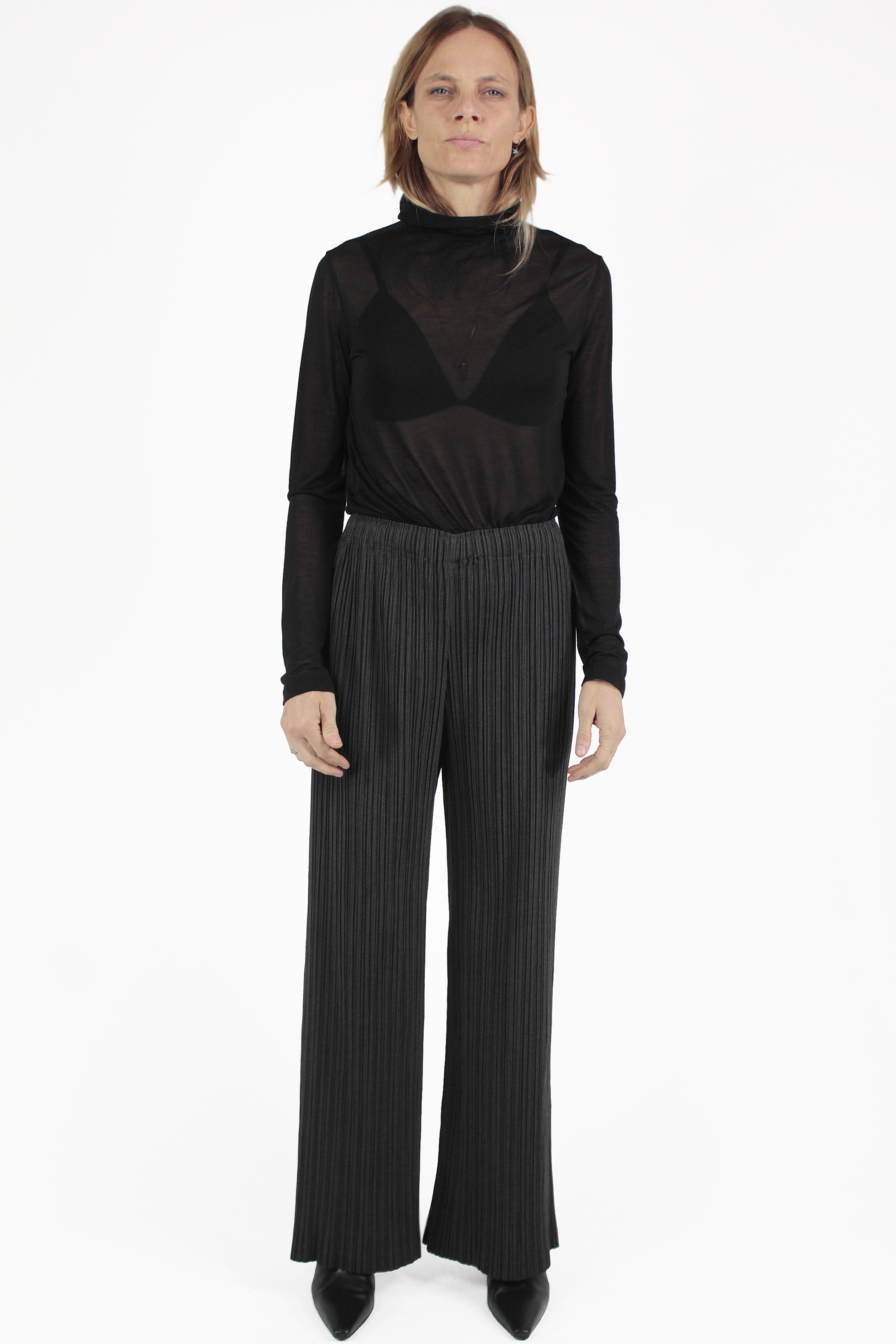 Gongding Design PANTALONS Pleats Straight Trousers