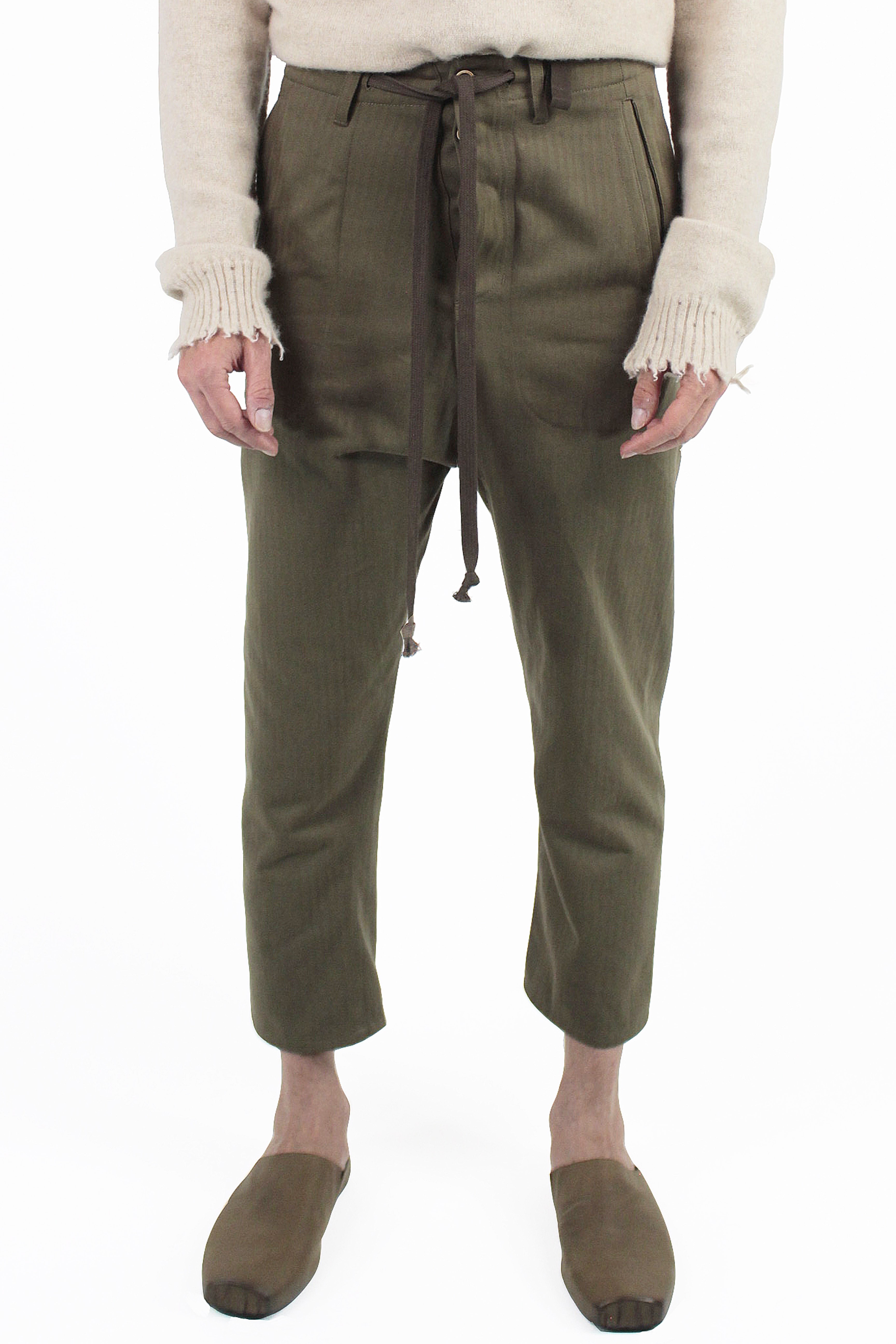 Uma Wang ズボン Perch pants army green Army Green
