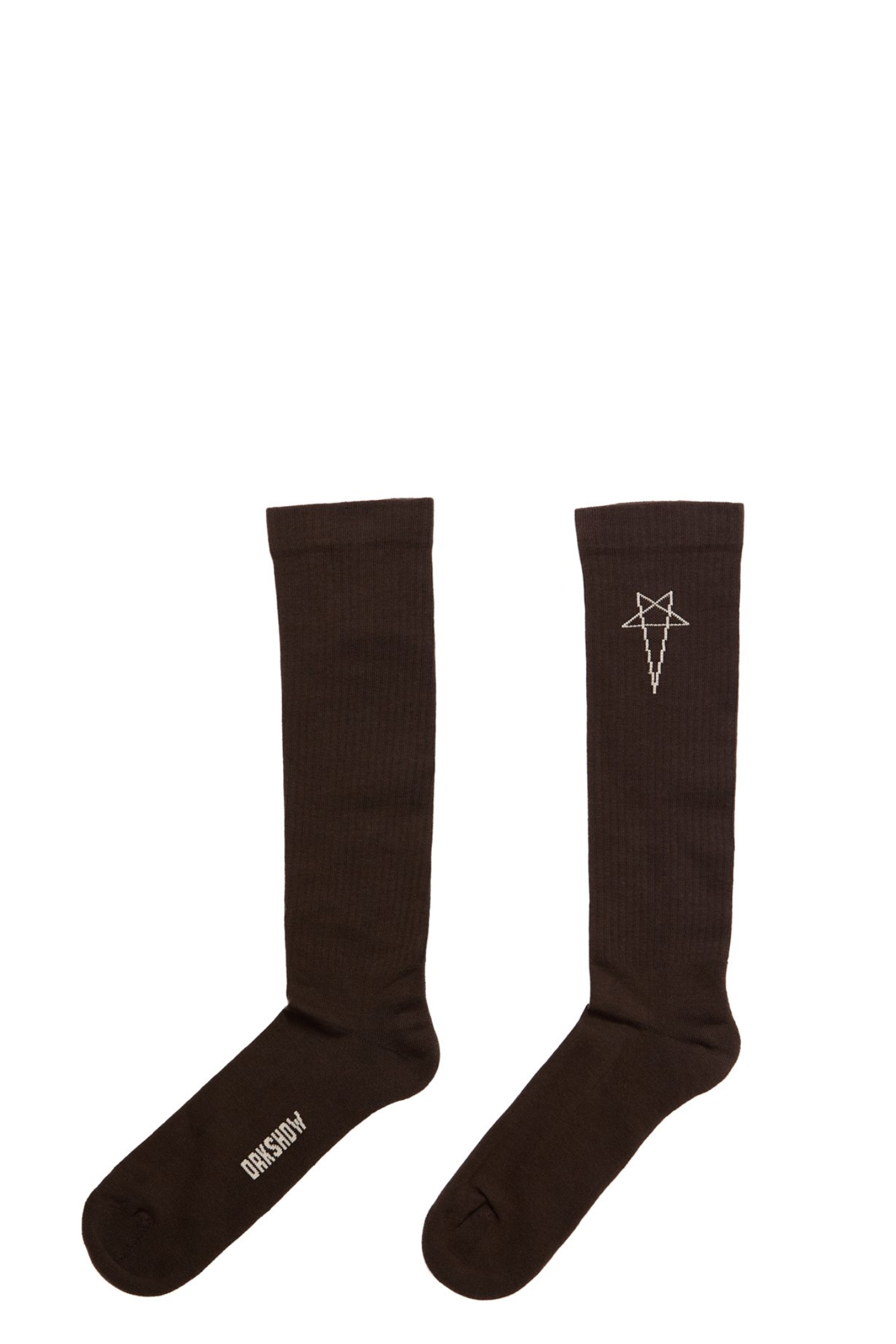 Rick Owens Socken Pentagram Knee High Socks