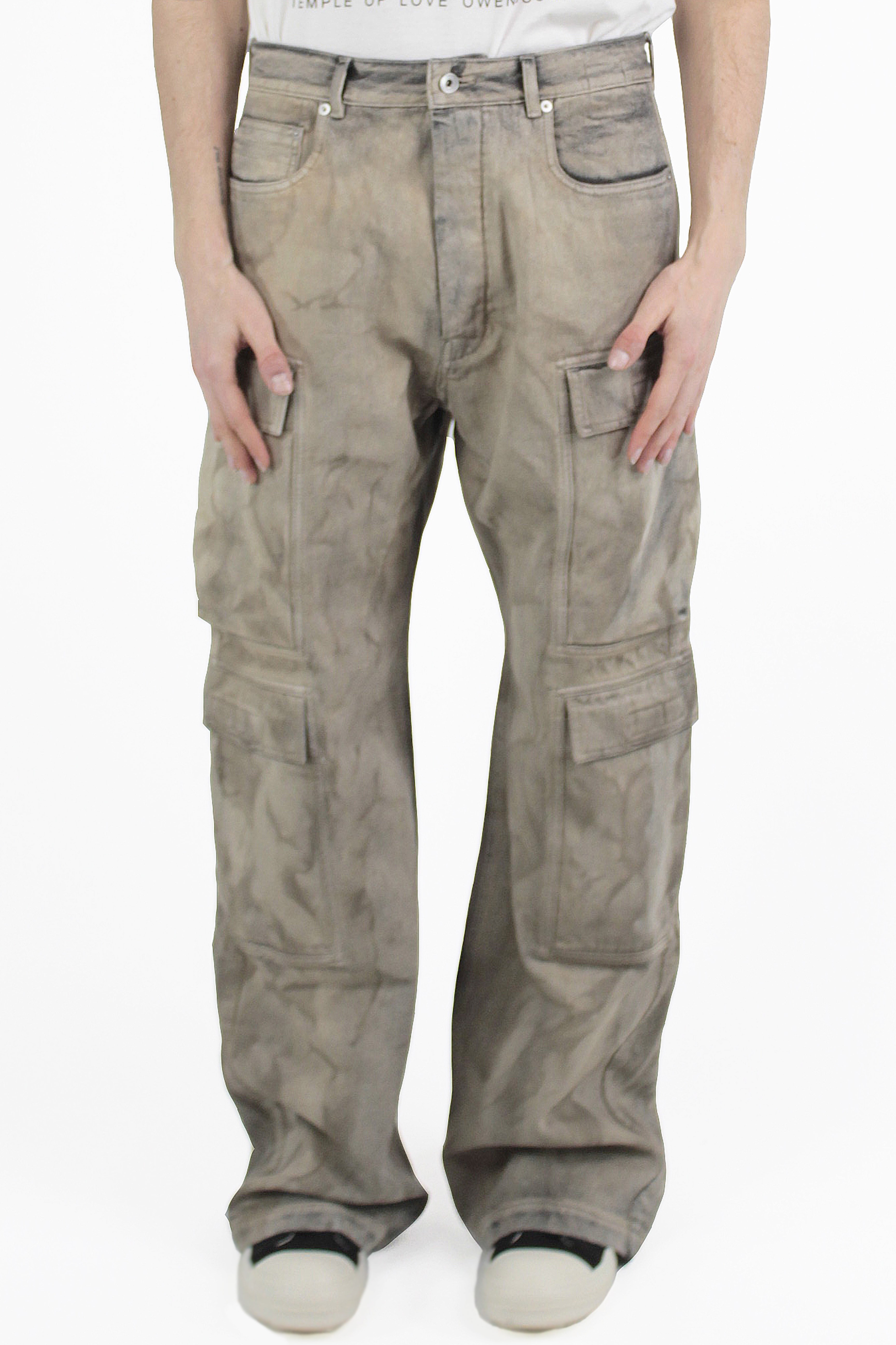 Rick Owens Pantaloni Double Cargo Denim Pants