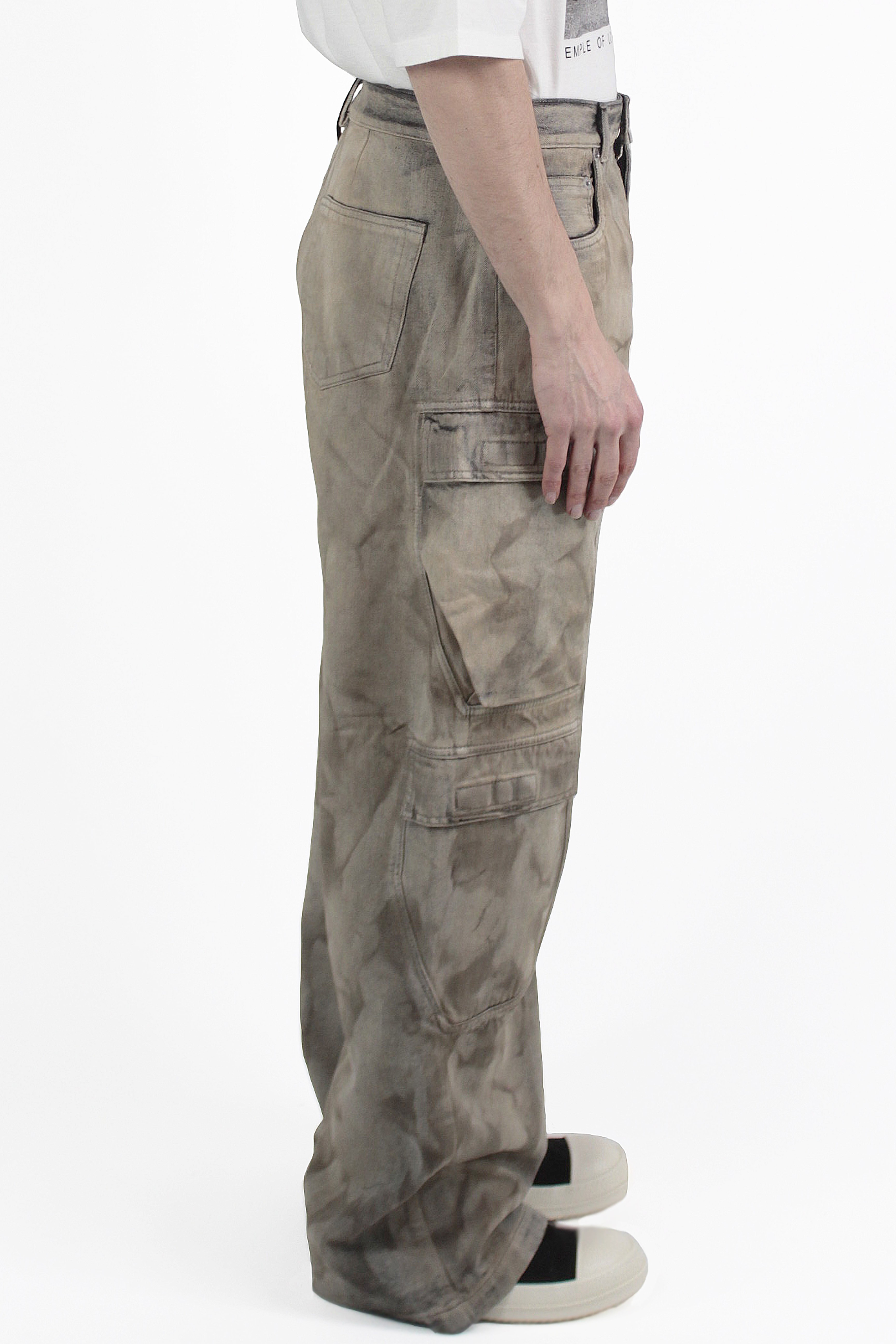 Rick Owens Hosen Double Cargo Denim Pants