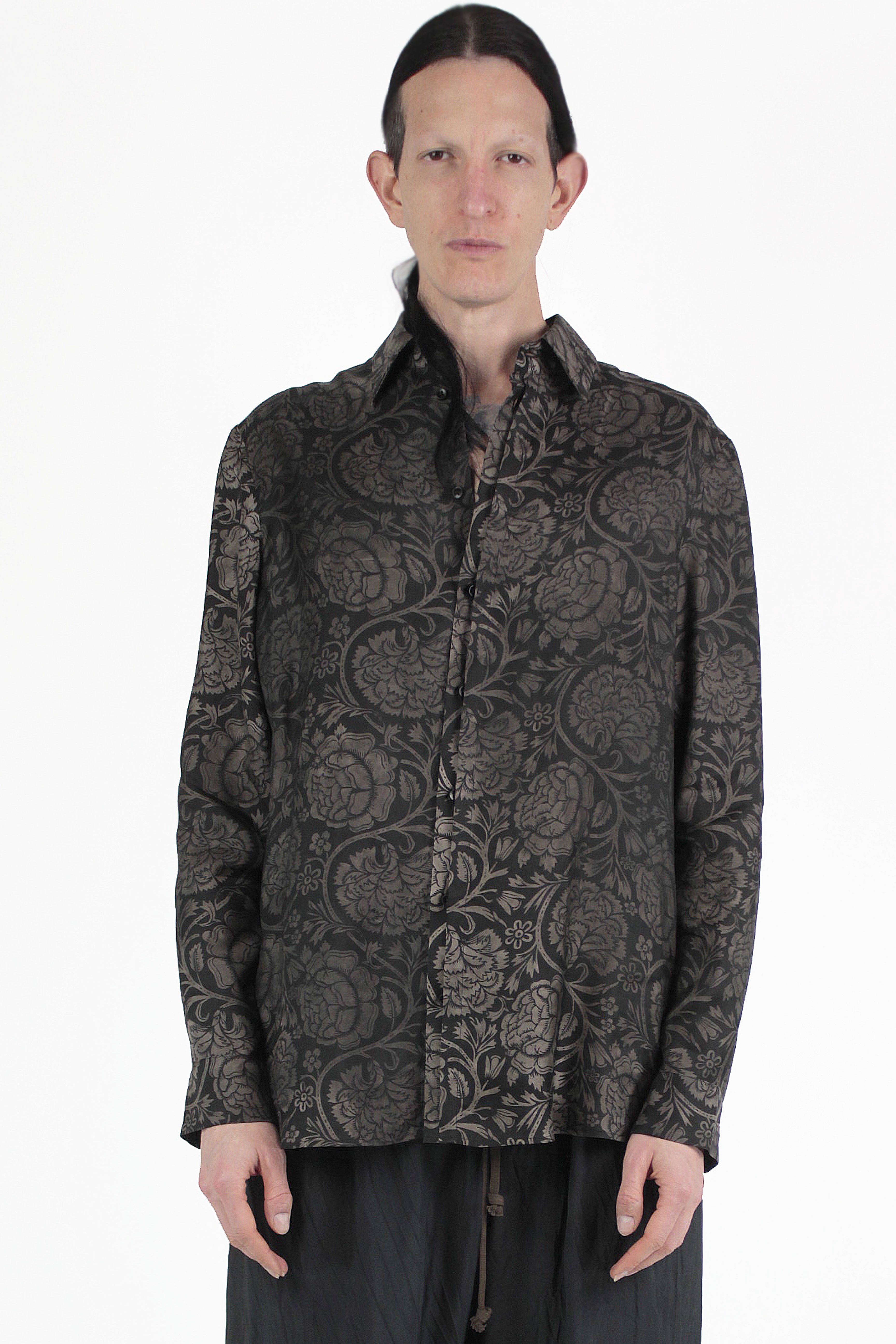 Uma Wang Camicie Tab Flowers Shirt