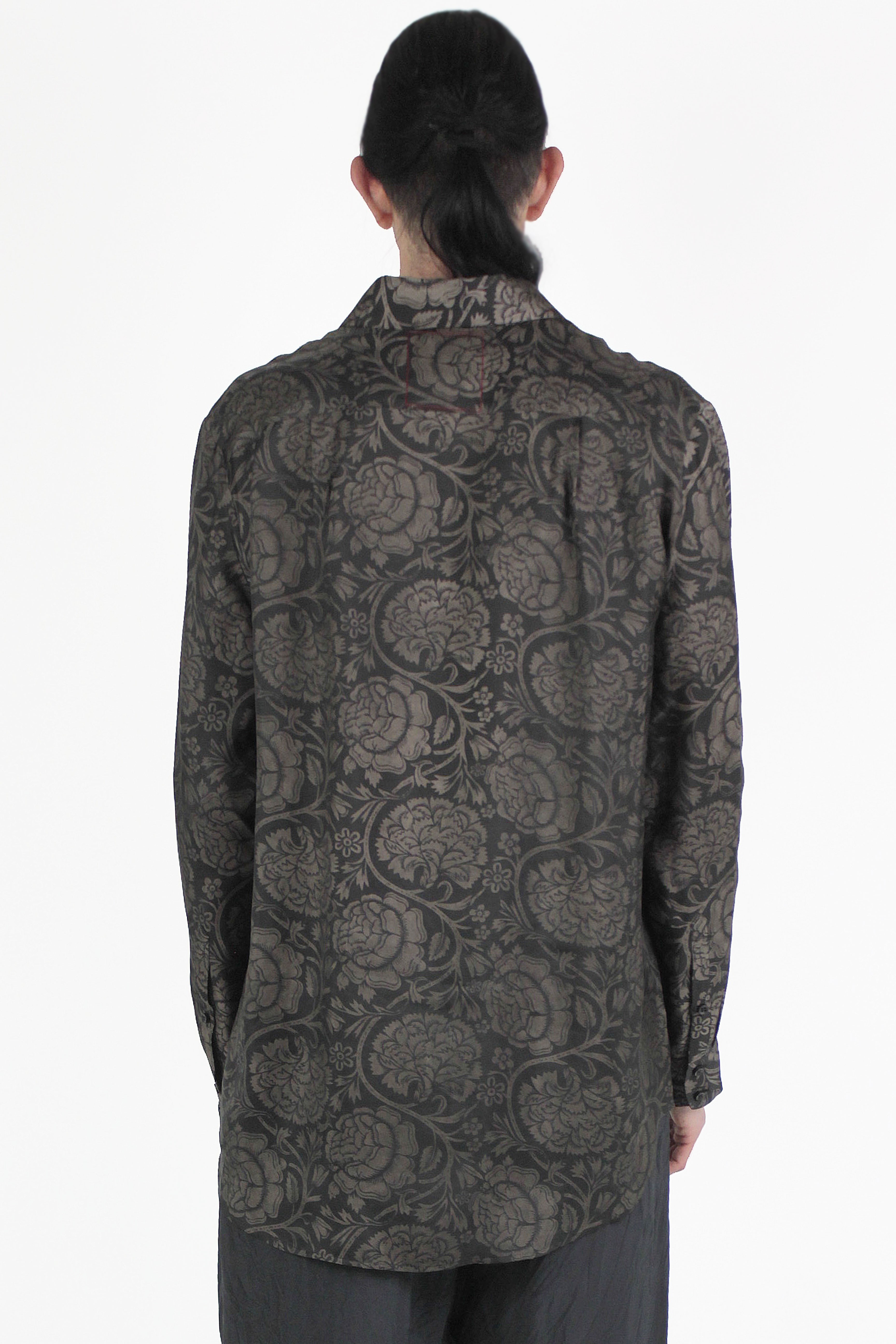 Uma Wang Camisas Tab Flowers Shirt