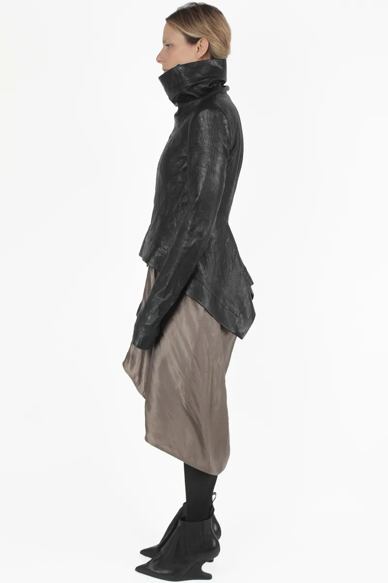 Rick Owens Leather Jacket Naska Biker Jacket