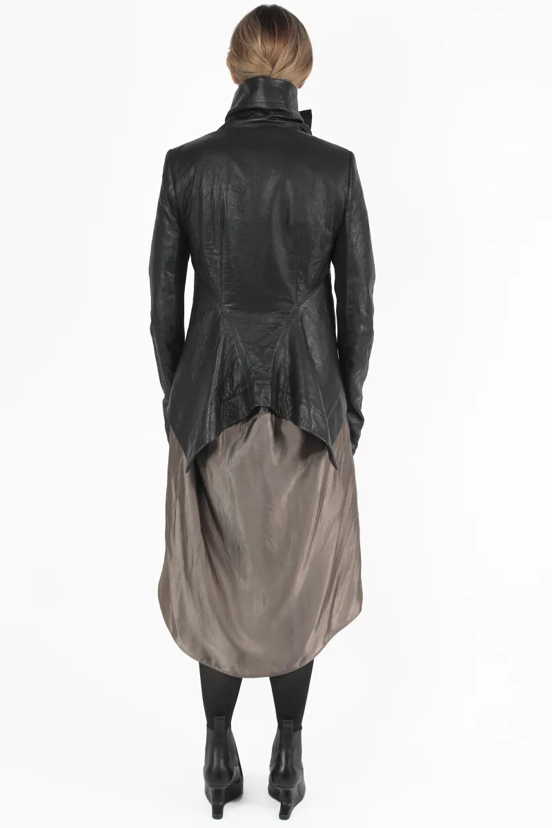 Rick Owens Leather Jacket Naska Biker Jacket