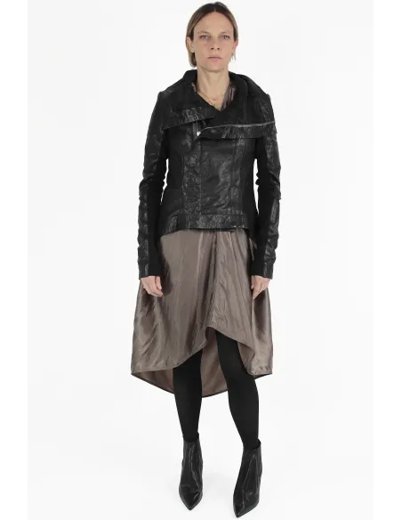 Rick Owens Leather Jacket Naska Biker Jacket