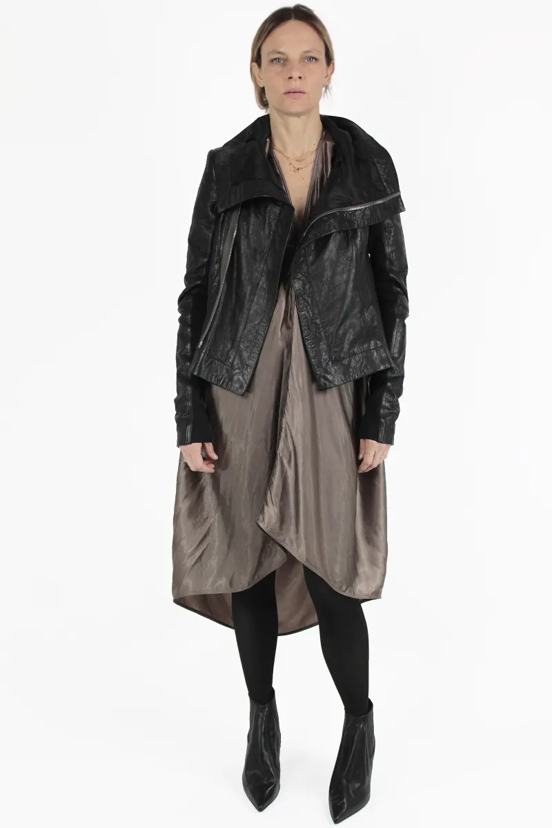 Rick Owens Leather Jacket Naska Biker Jacket
