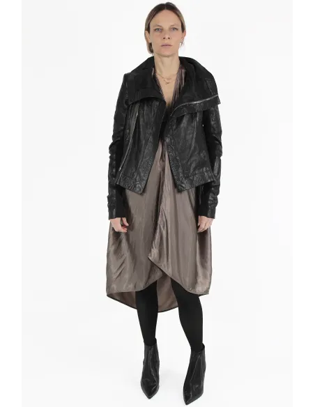 Rick Owens Leather Jacket Naska Biker Jacket