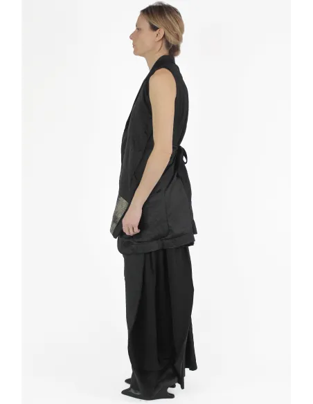 Giovanni Cavagna Gilet Kimono Patchwork Vest