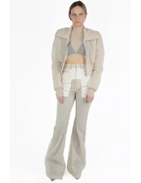 Rick Owens JACKEN Dracu Collar Cropped Jacket