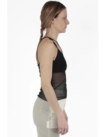 Rick Owens 짧은 티셔츠 Sl Combo Top