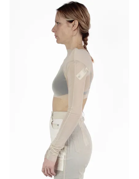 Rick Owens 짧은 티셔츠 Helm Stretch B Top