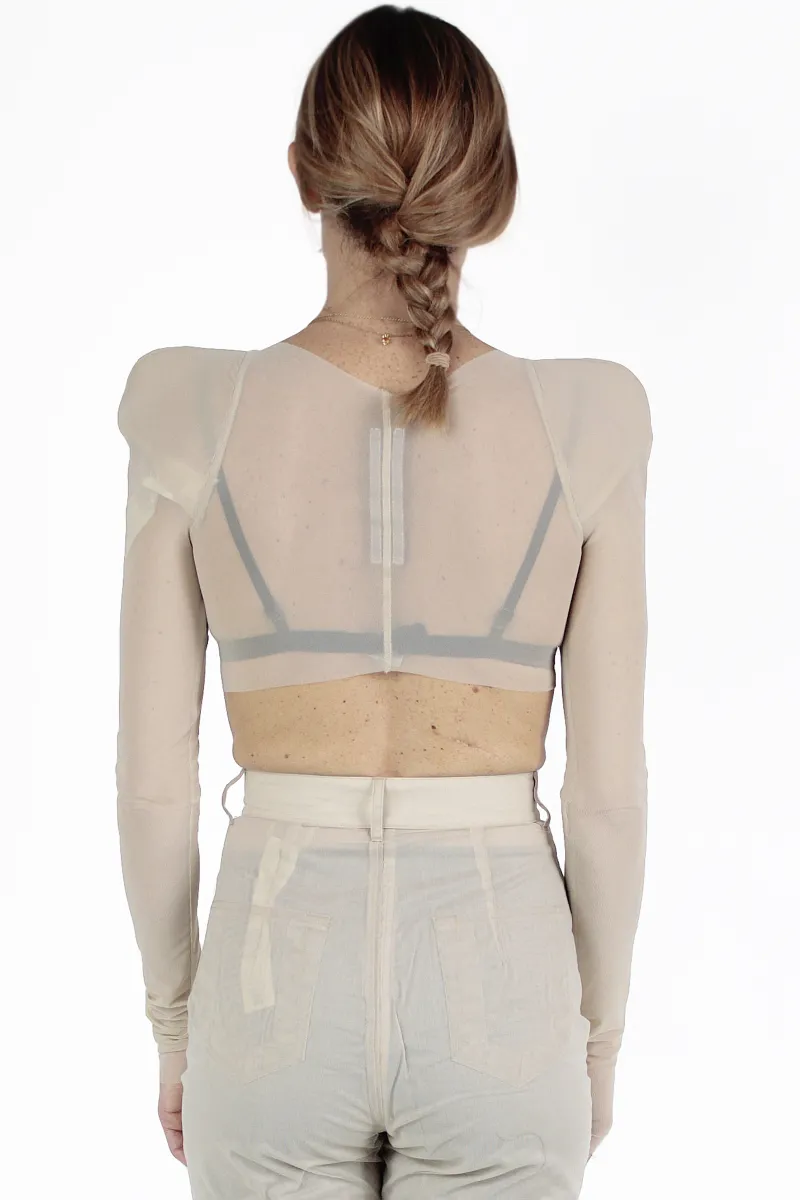 Rick Owens Camiseta Corta Helm Stretch B Top