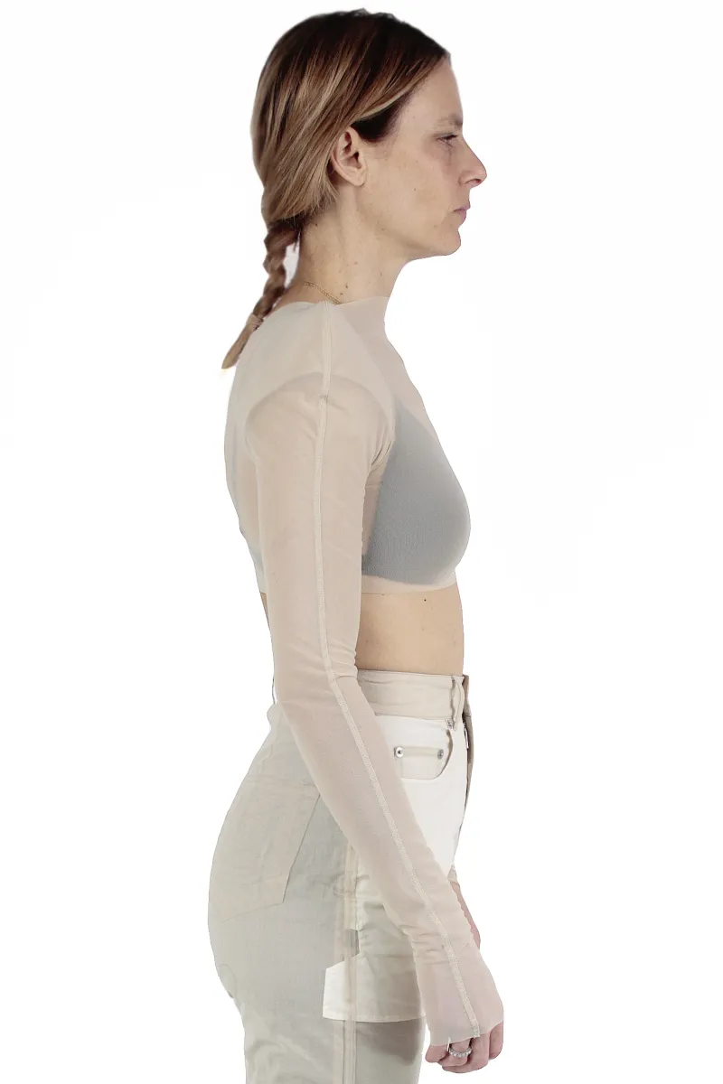 Rick Owens 짧은 티셔츠 Helm Stretch B Top