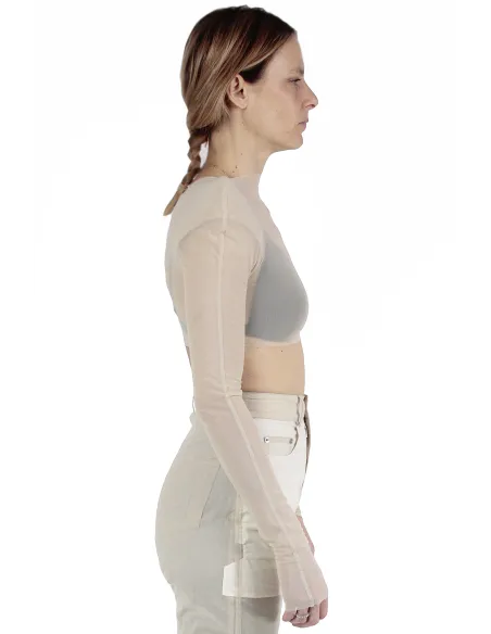 Rick Owens Kurzes Hemd Helm Stretch B Top