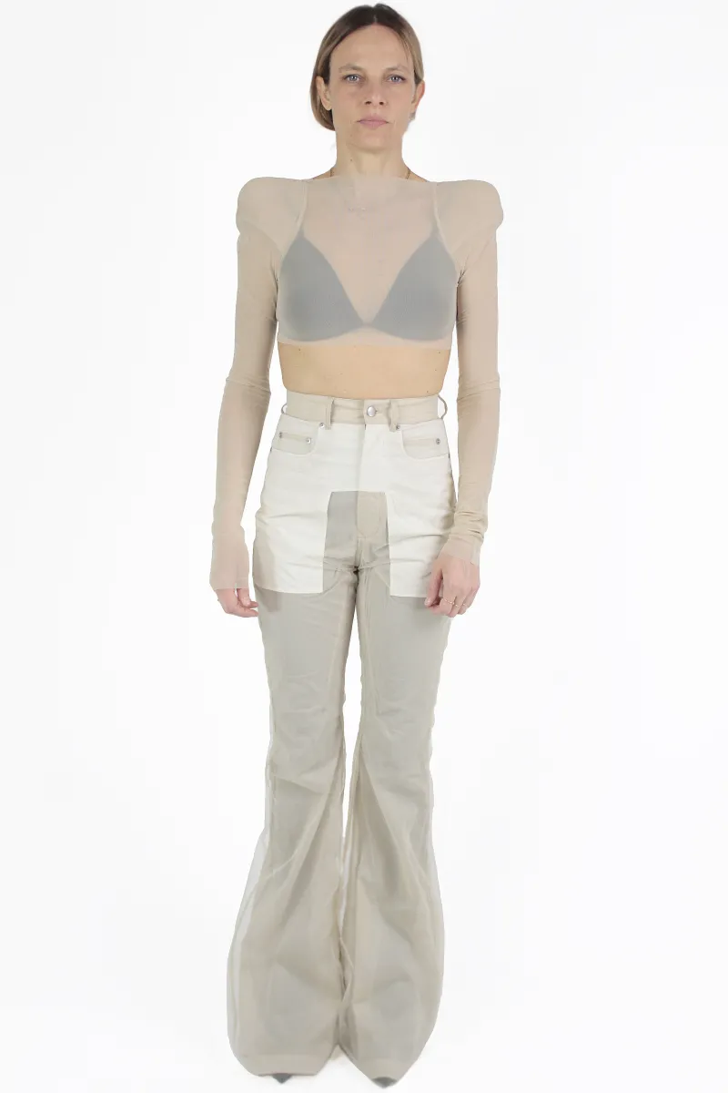 Rick Owens 짧은 티셔츠 Helm Stretch B Top