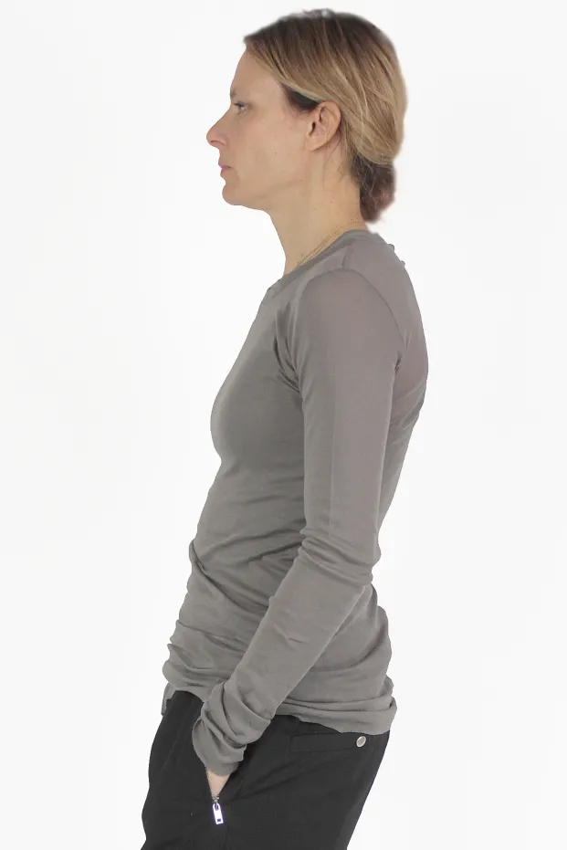 Rick Owens PULLOVER Ls Rib D T-Shirt 2