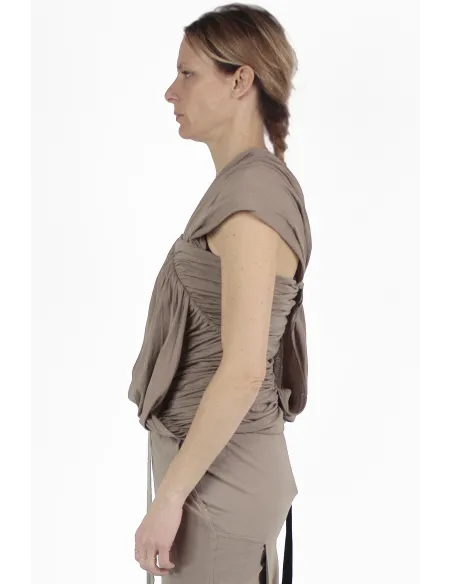 Rick Owens Chemise Courte Edfu Flesh Top