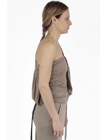 Rick Owens Chemise Courte Edfu Flesh Top