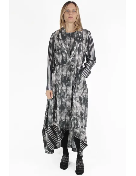PierAntonio Gaspari CAPPOTTI Printed Fit Coat