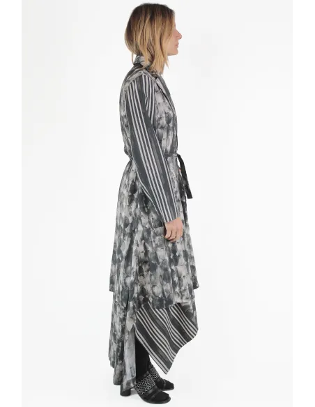PierAntonio Gaspari CAPPOTTI Printed Fit Coat