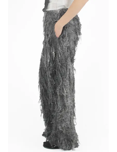 PierAntonio Gaspari HOSE Long Fringed Trousers