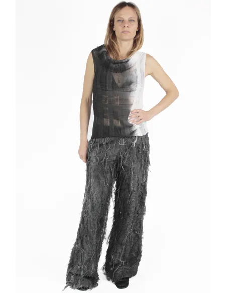 PierAntonio Gaspari PANTALONI Long Fringed Trousers