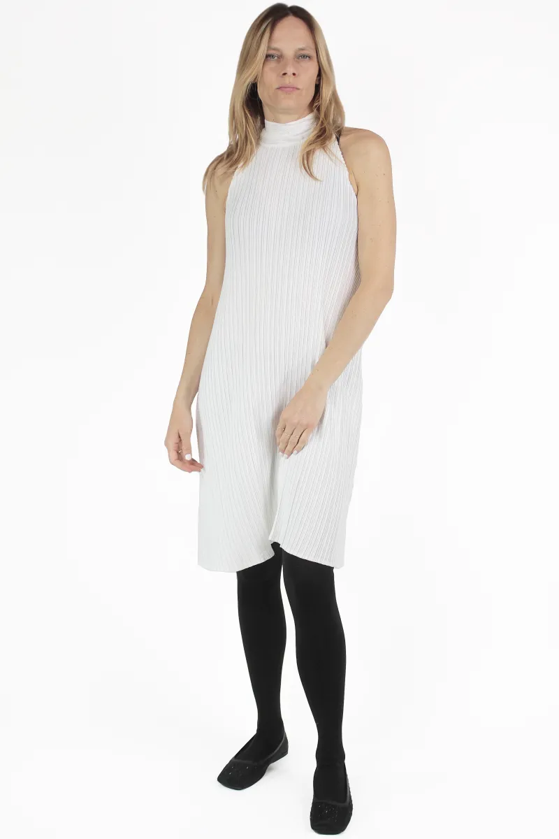 Gongdid Design ROBE Pleats Halter Dress