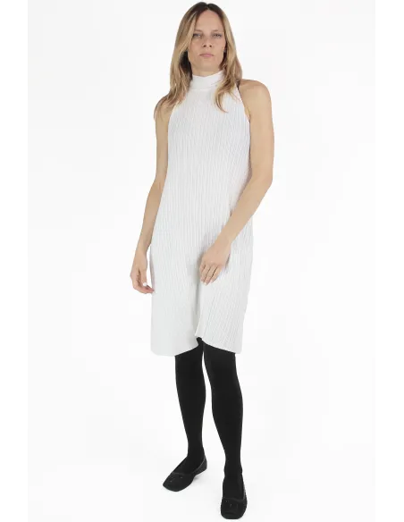 Gongdid Design VESTIDOS Pleats Halter Dress