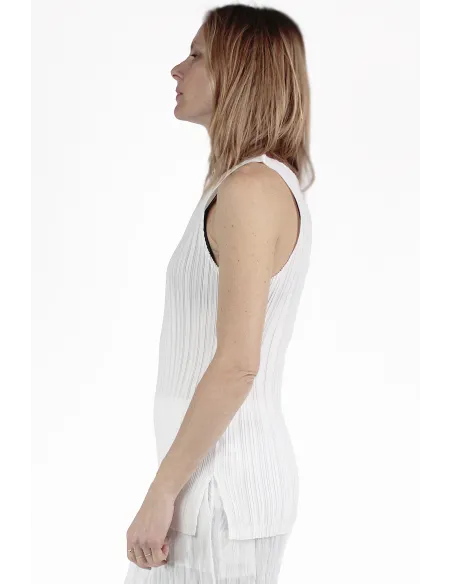 Gongdid Design 无袖衬衫 Pleats W Tank Top